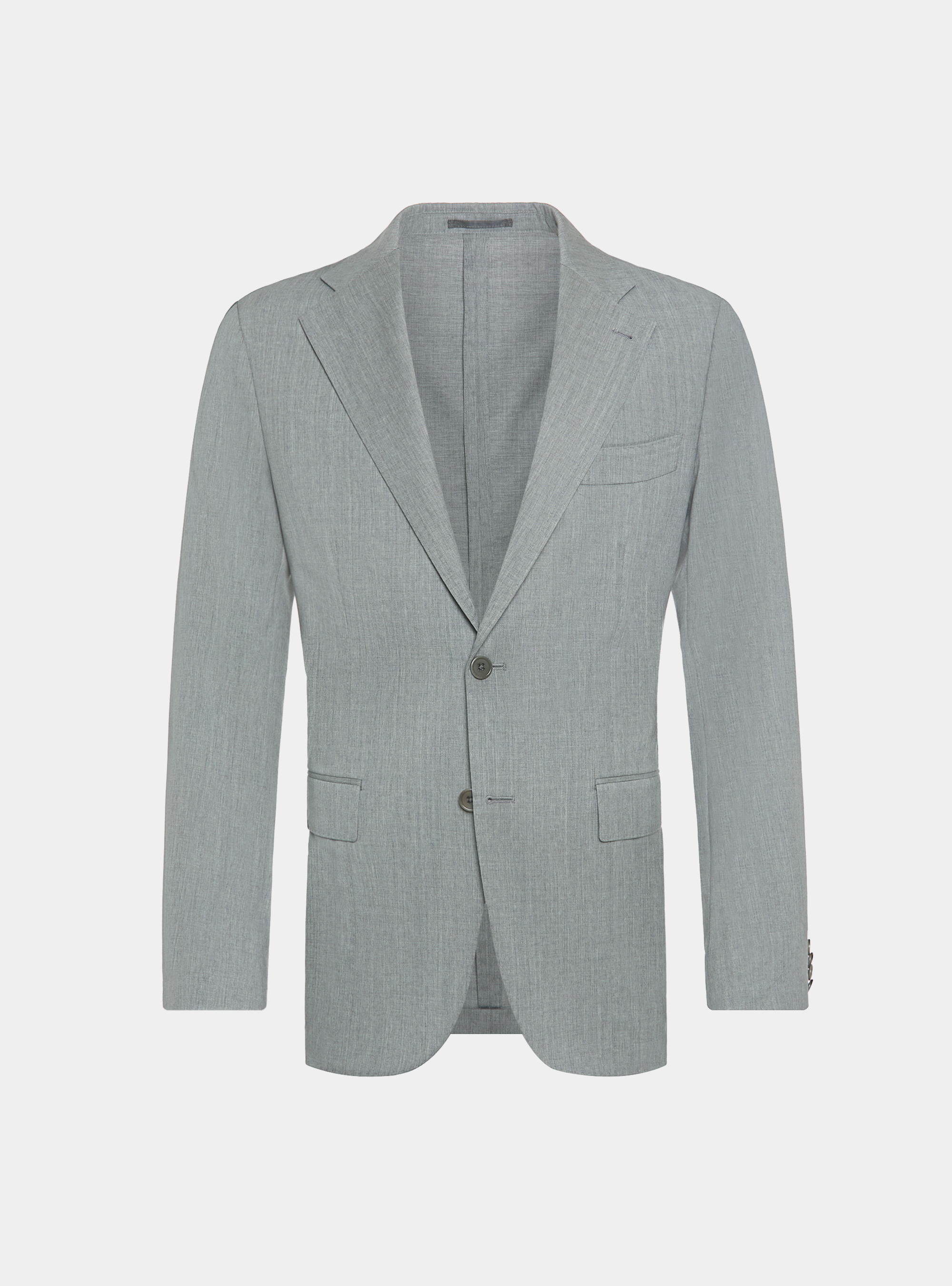 Pure 110's superfine wool blazer, LIGHT GREY MELANGE