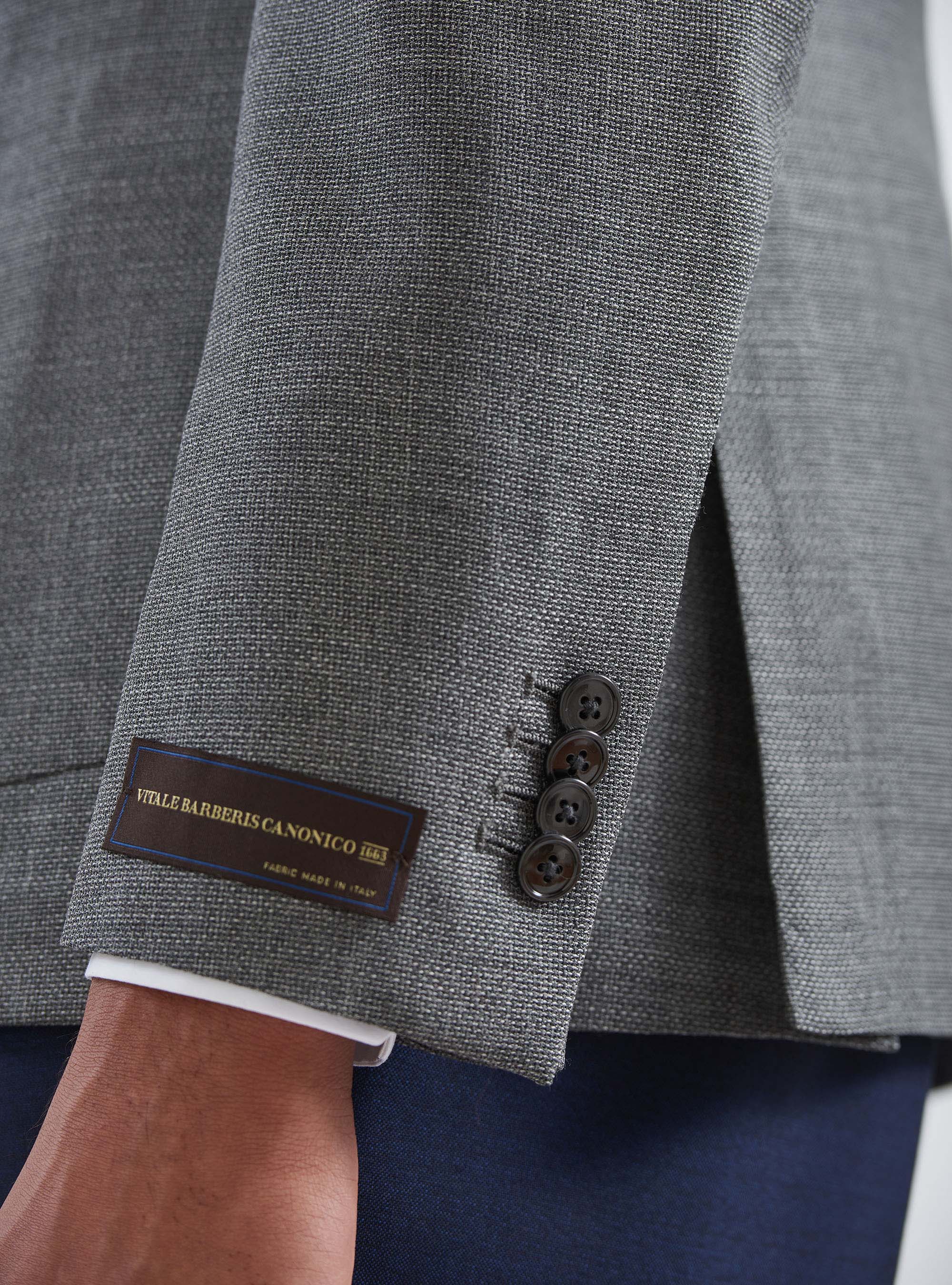 Veste en pure laine Vitale Barberis Canonico, ASPHALTE