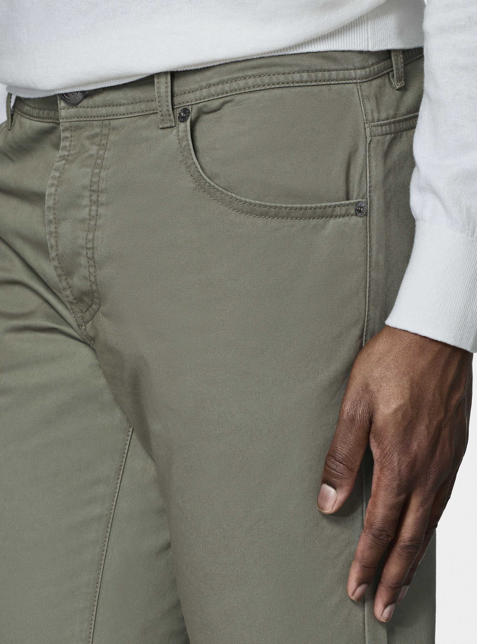 Cotton twill 5-pocket trousers, SALVIA 0602C