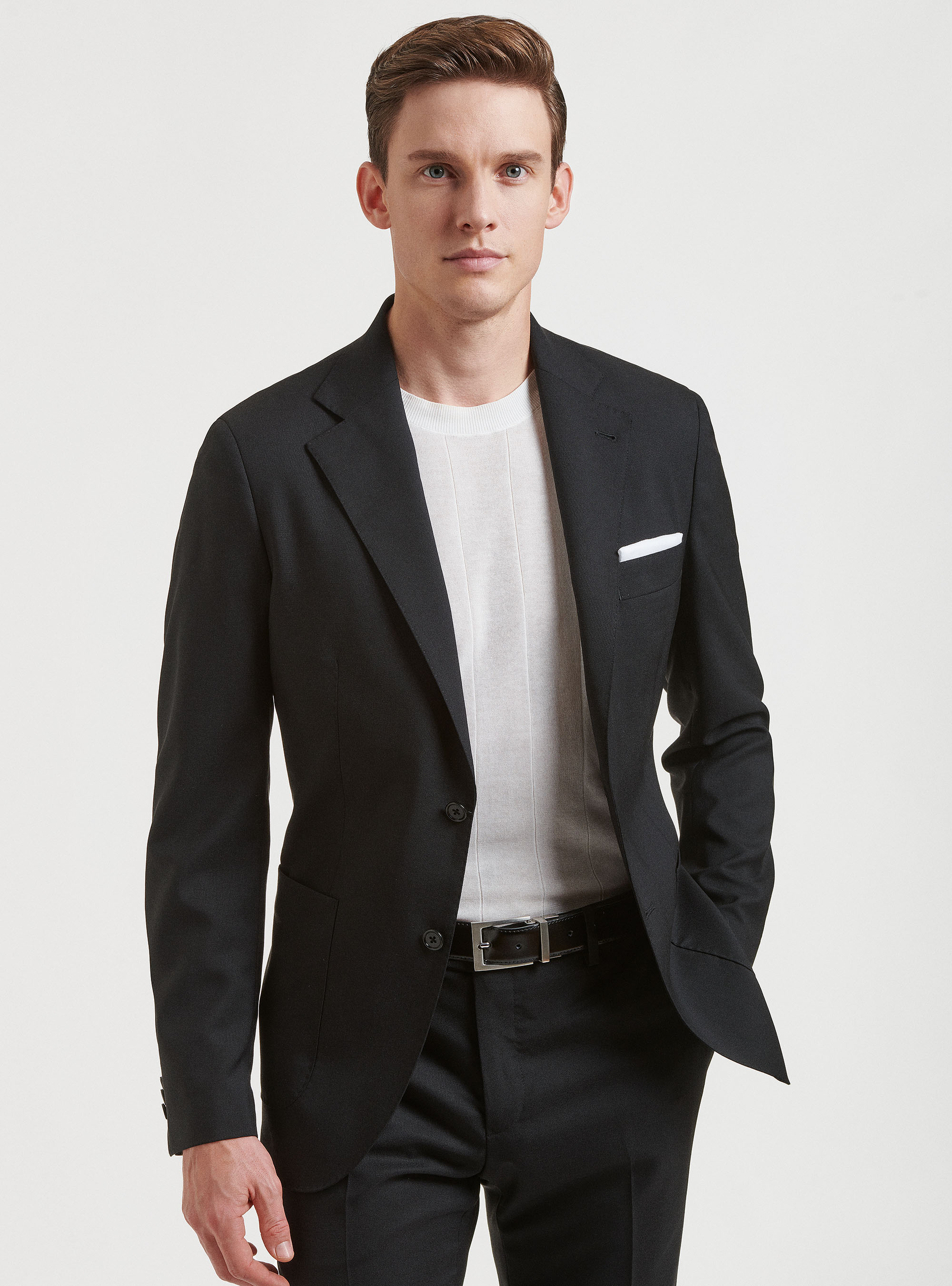 Giacca per abito in pura lana Vitale Barberis Canonico, NERO
