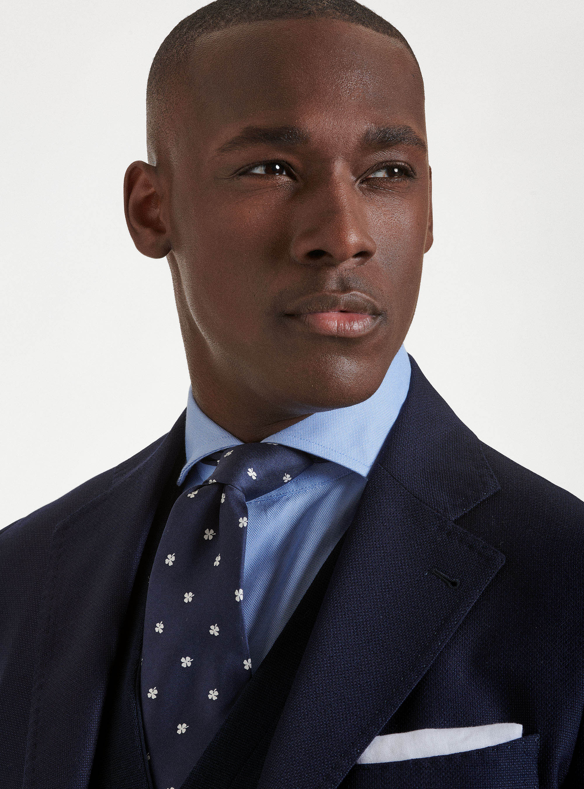 Pure wool hopsack blazer Vitale Barberis Canonico, NAVY BLUE