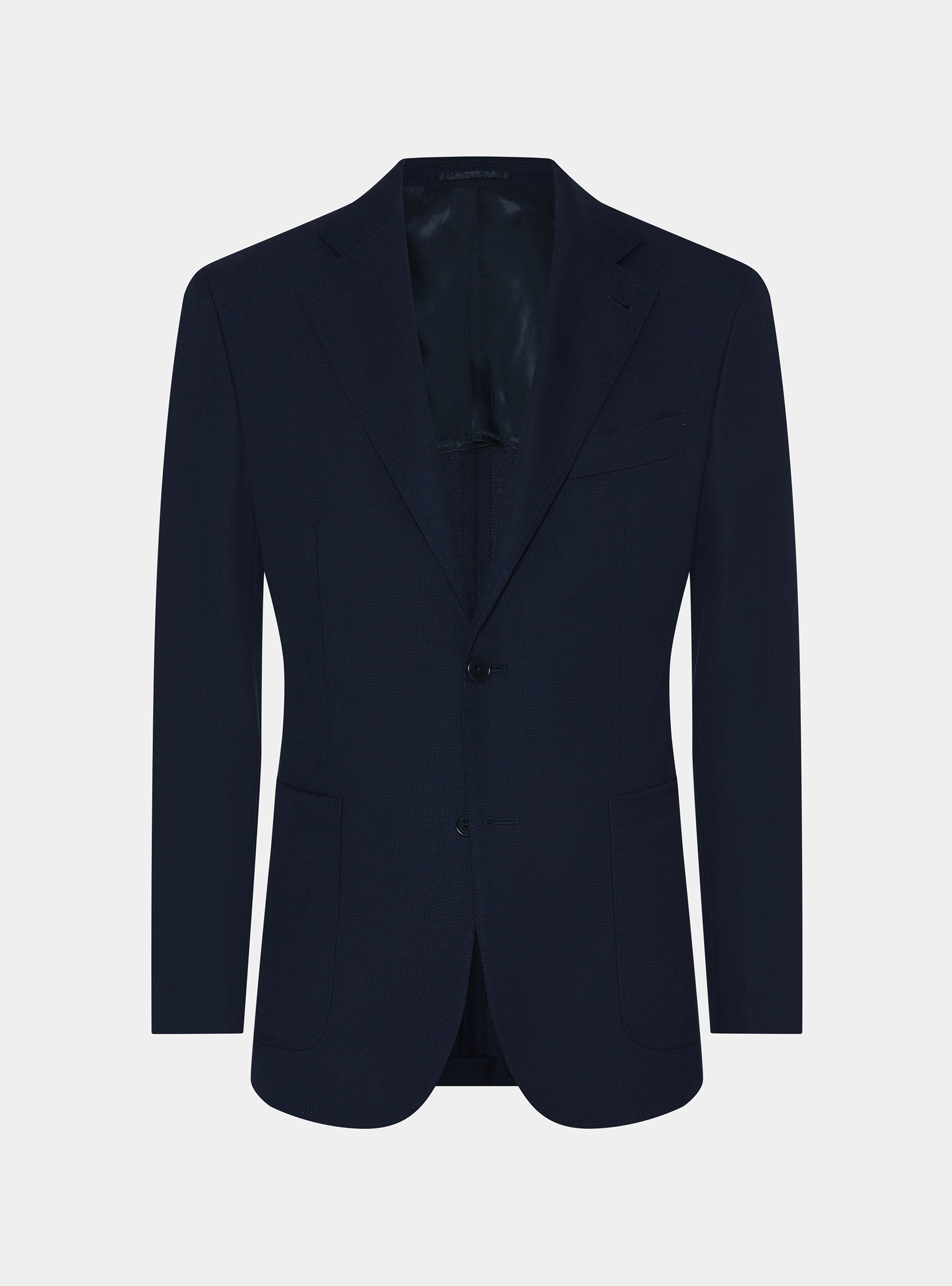 Vitale Barberis Canonico wool hopsack blazer, NAVY BLUE