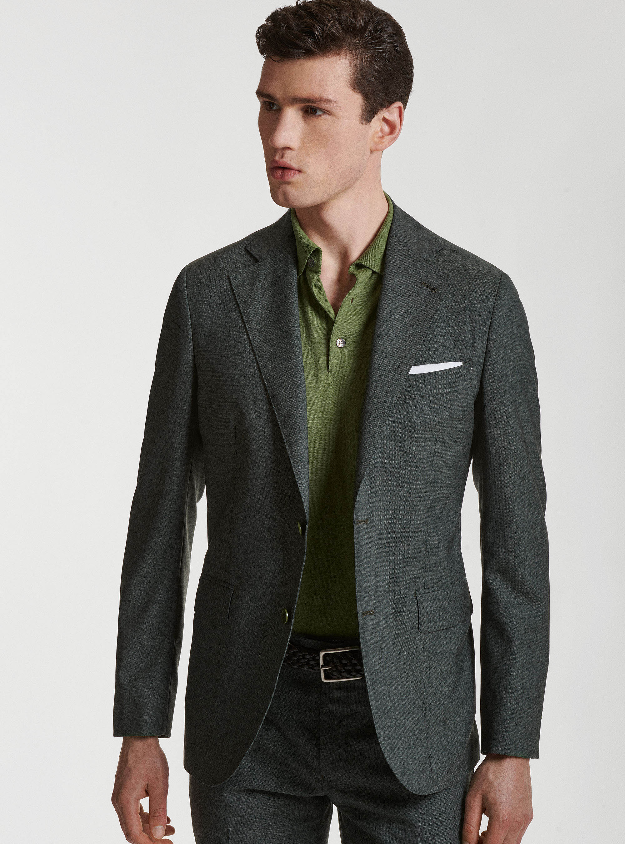 Pure wool suit blazer Vitale Barberis Canonico, GREEN