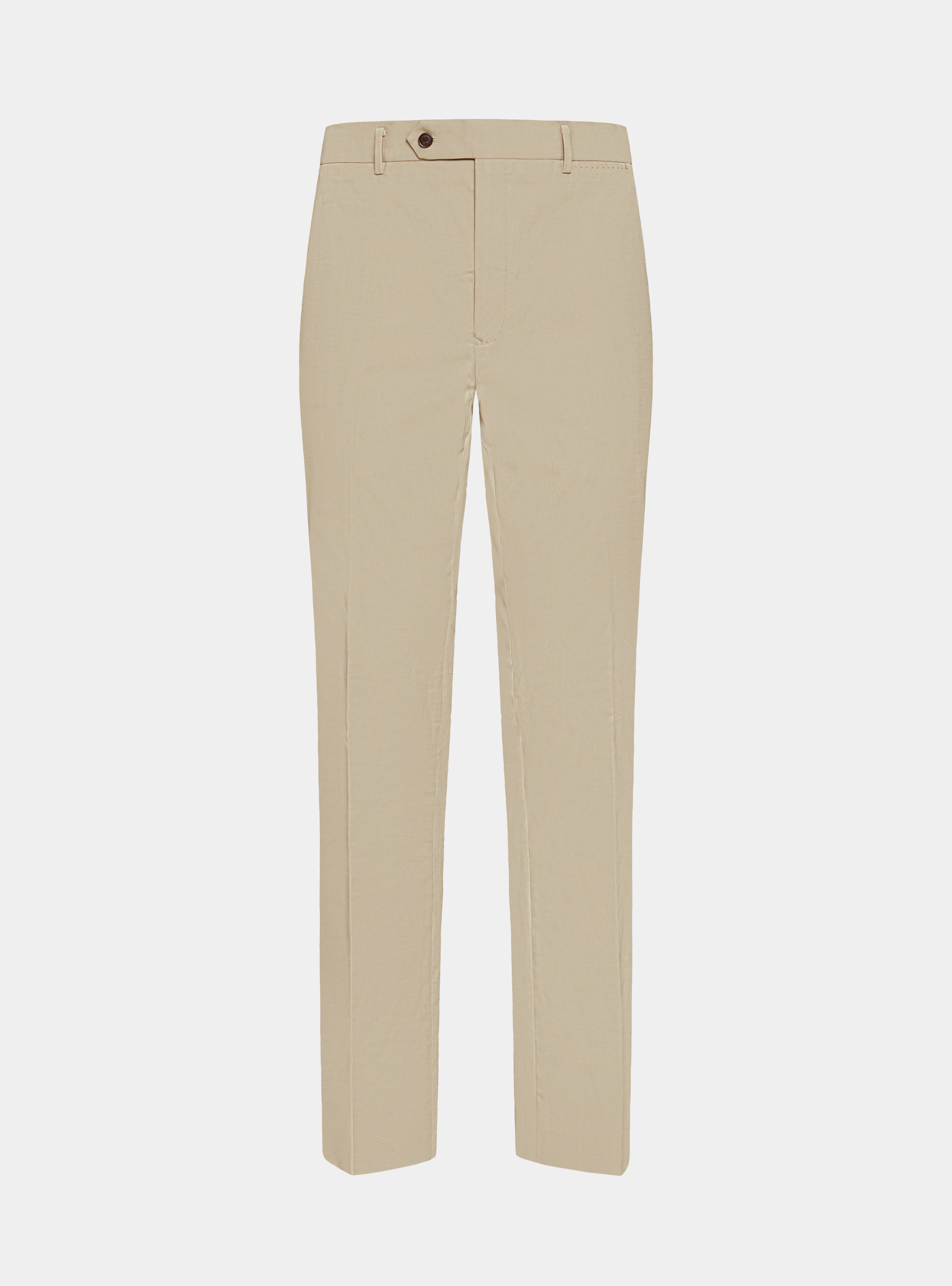 Pantaloni abito in cotone armaturato, SABBIA