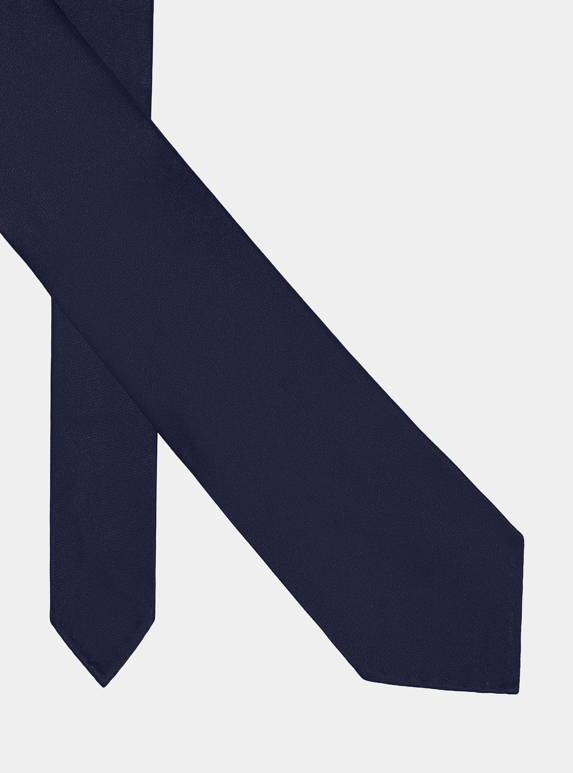Ungef&uuml;tterte Seidenkrawatte, NAVY 0218C