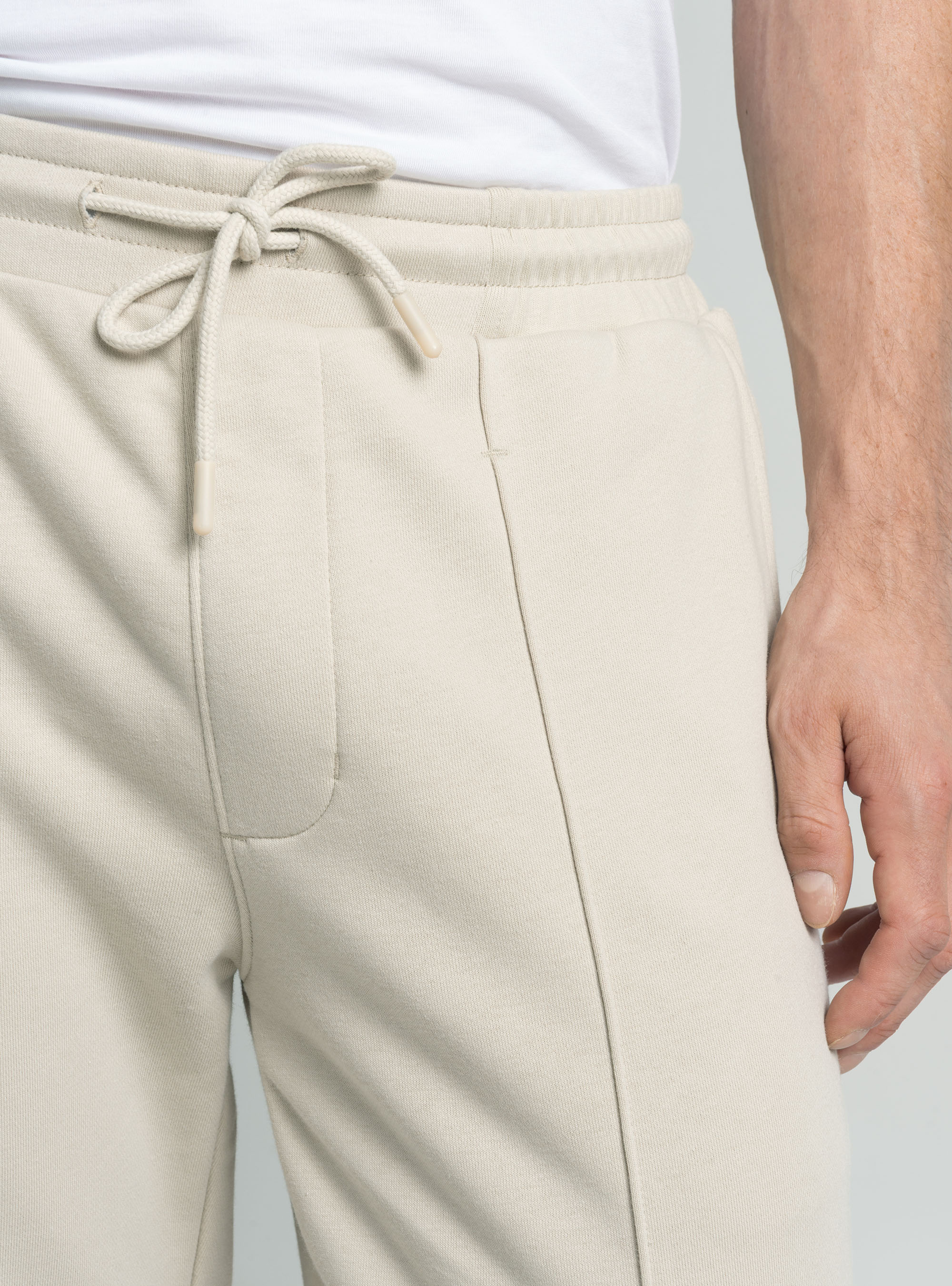 GT01 Pl&uuml;schhose, ECRU 0560C