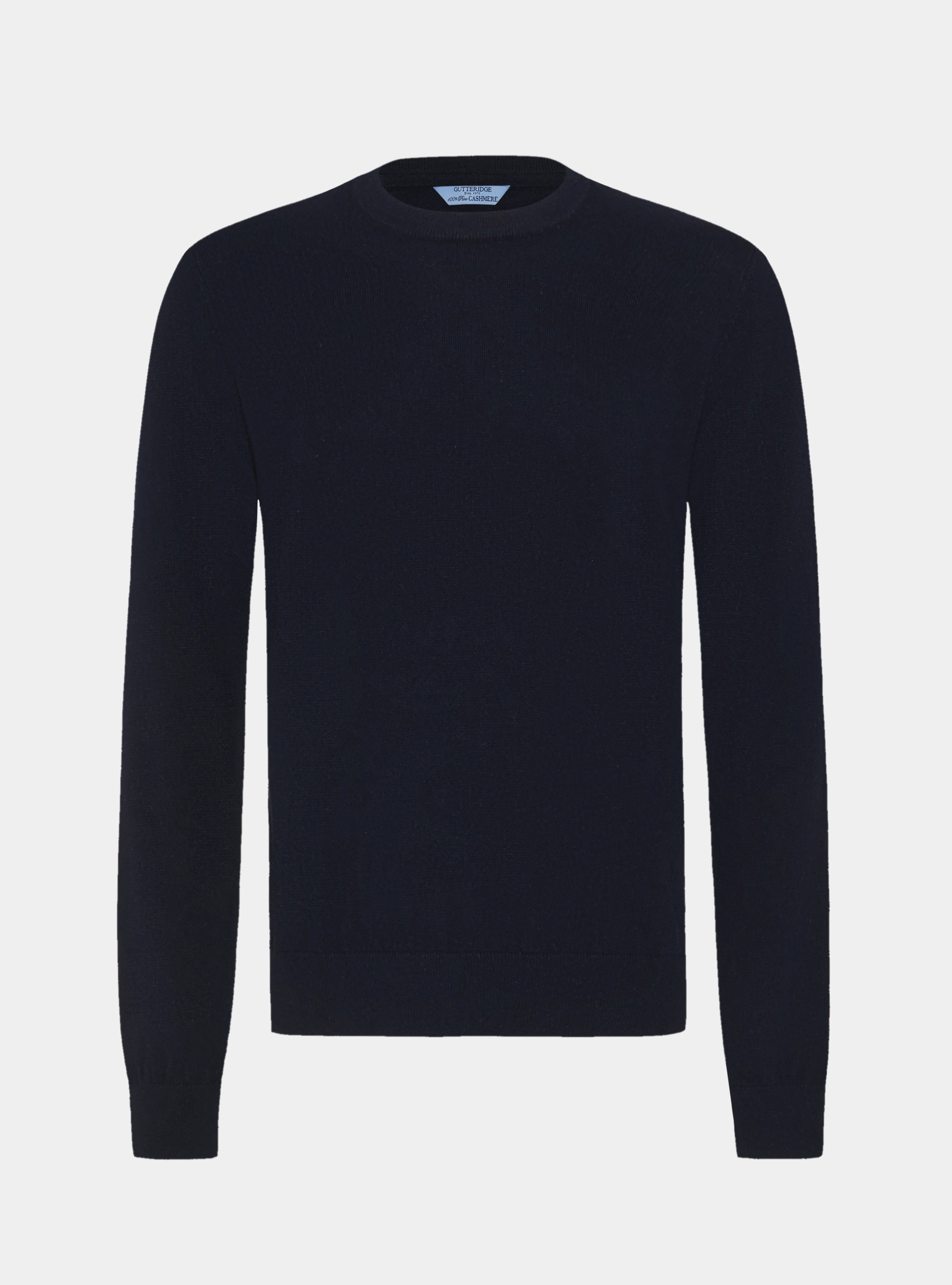 Cashmere crew-neck sweater, NAVY BLUE
