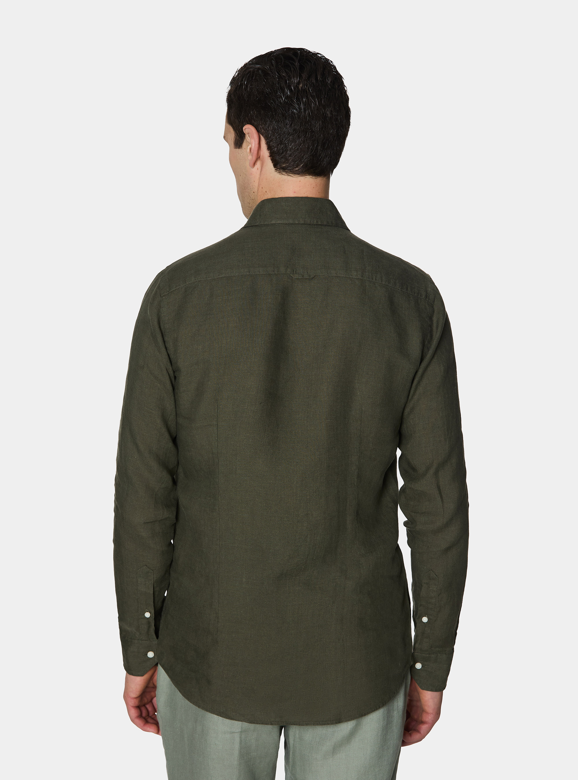 Pure linen shirt, MILITARE 0609C