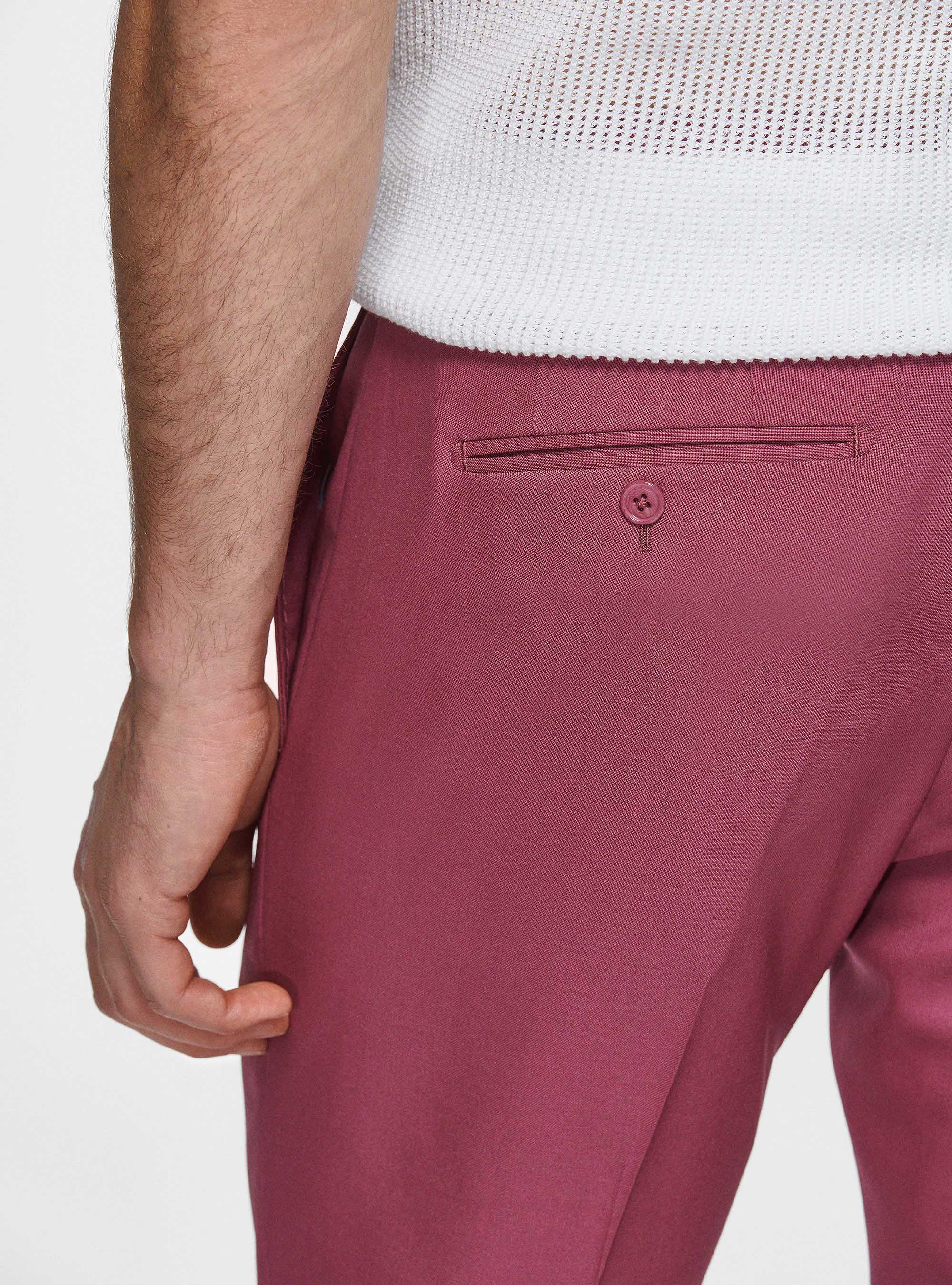 Pantalon en pure laine Vitale Barberis Canonico, OIGNON