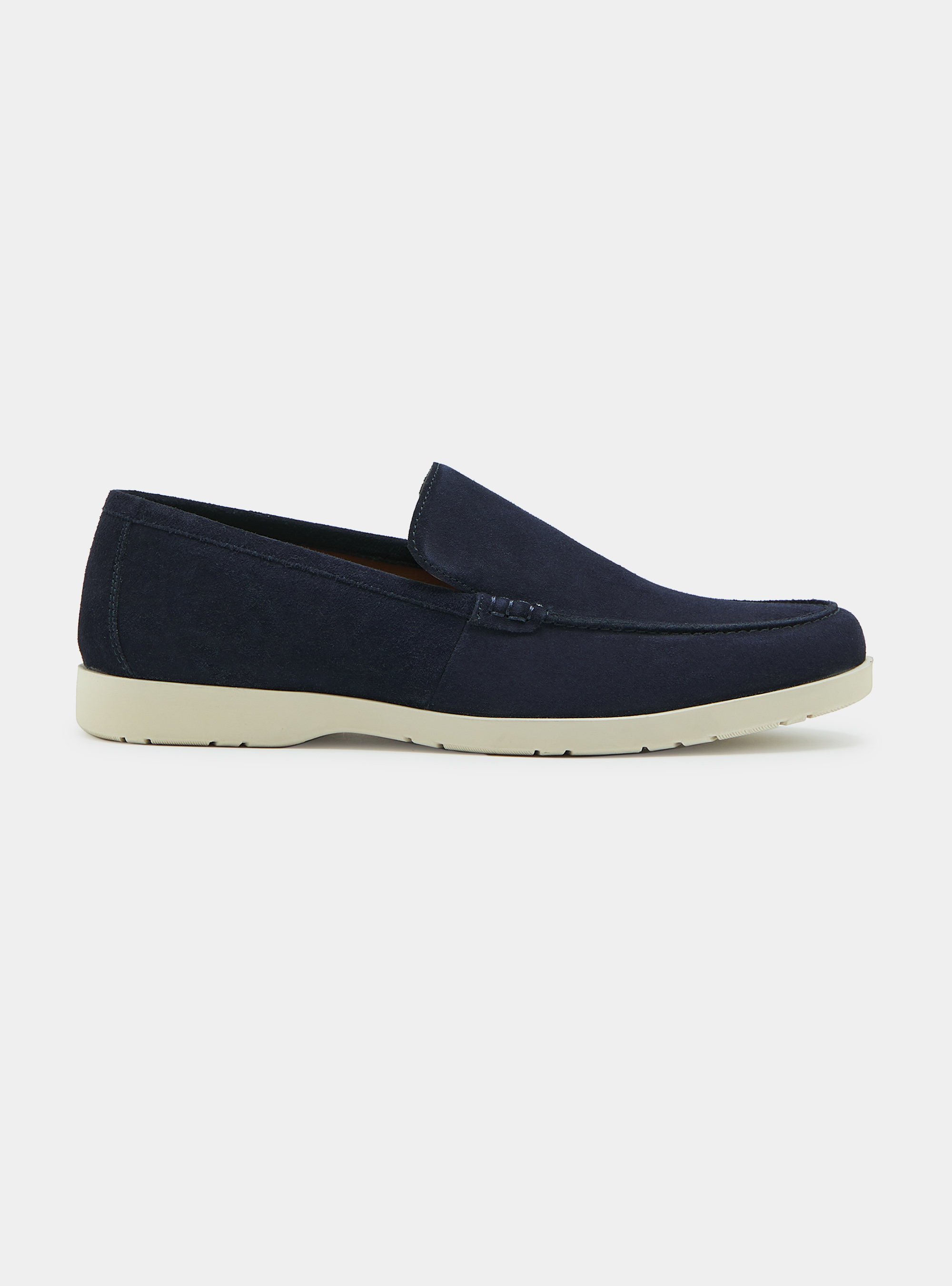 Mocasines de ante, AZUL MARINO