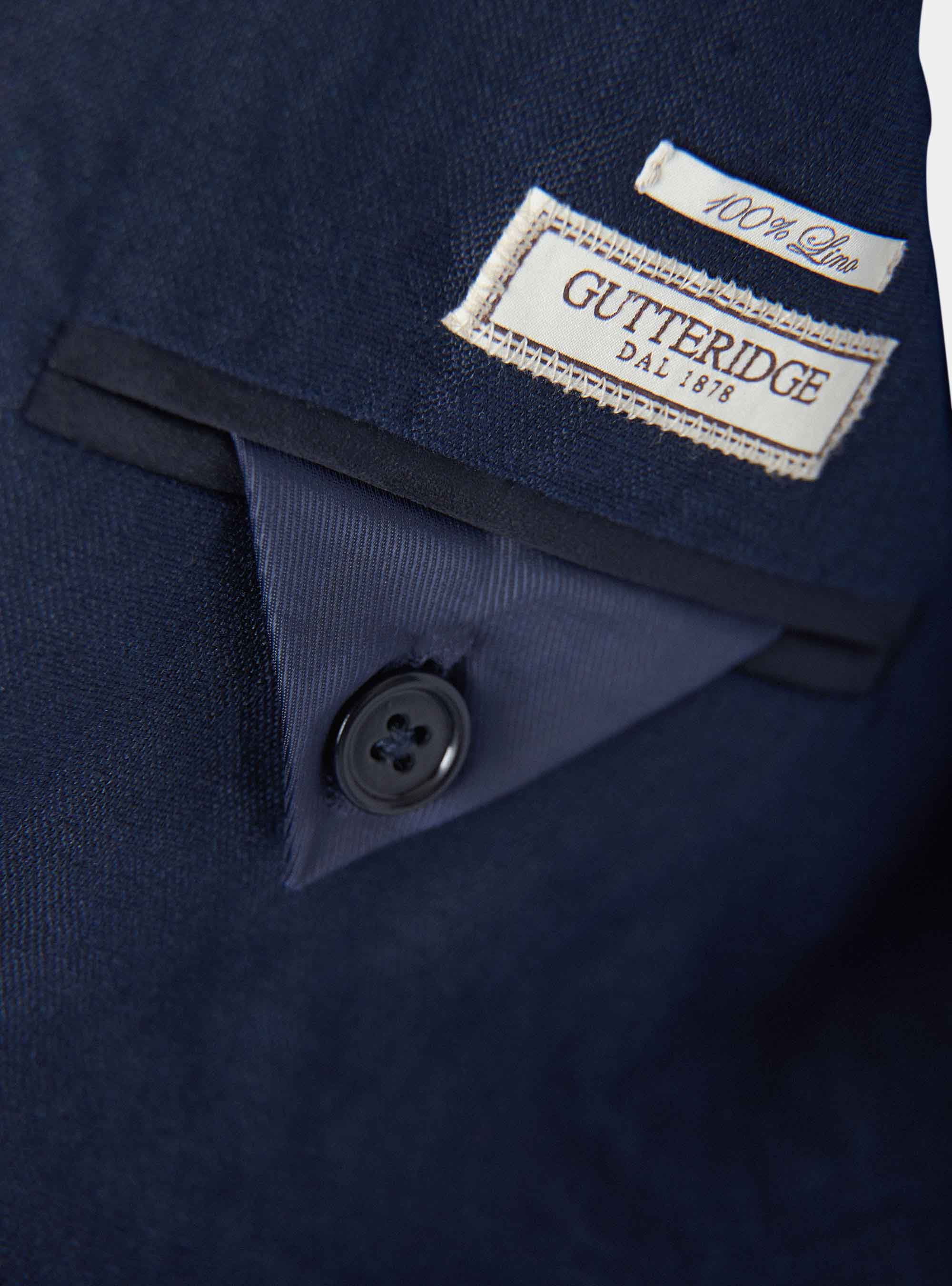 Pure linen jacket, NAVY BLUE