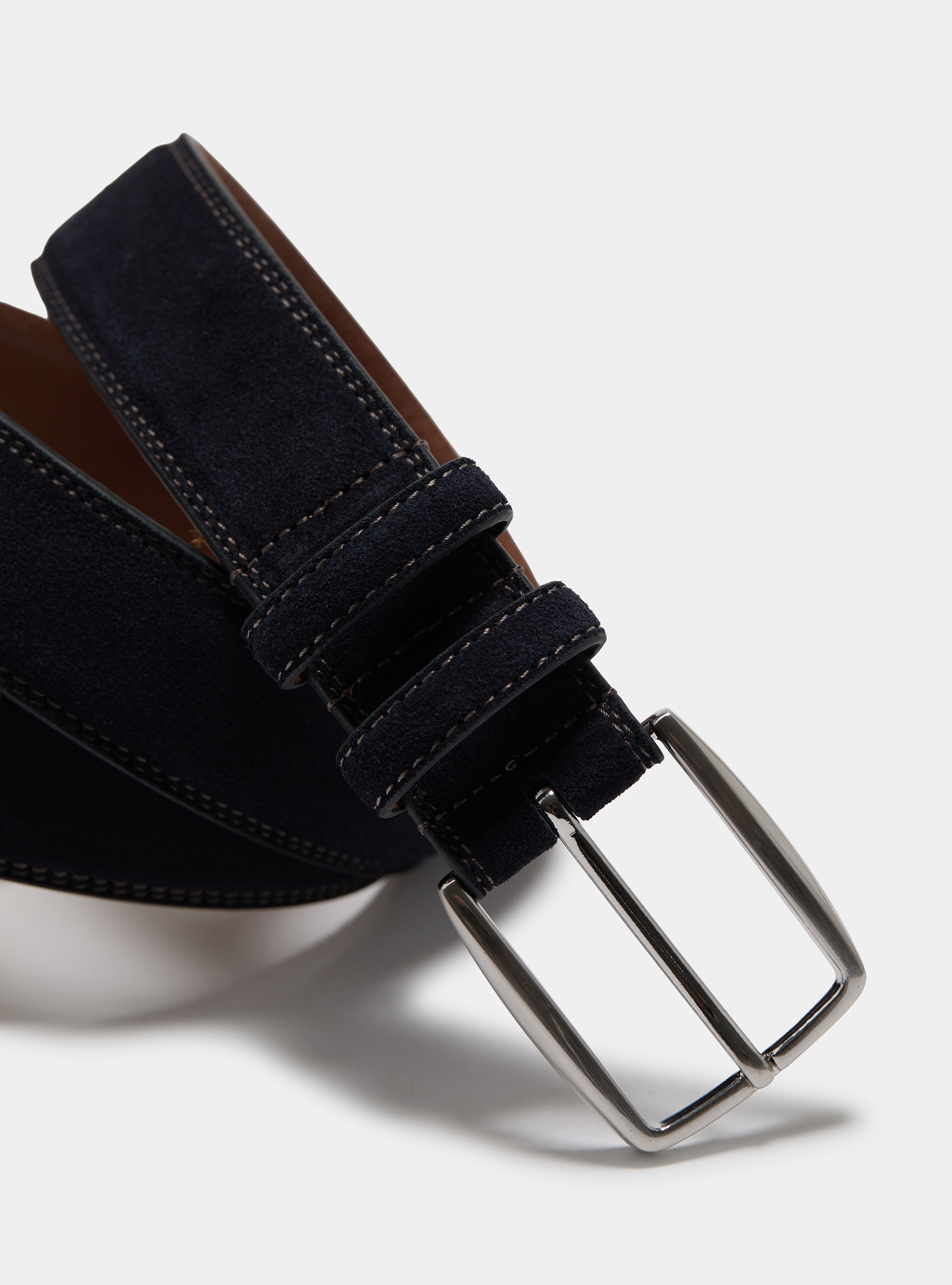 Ceinture en daim, BLEU MARINE