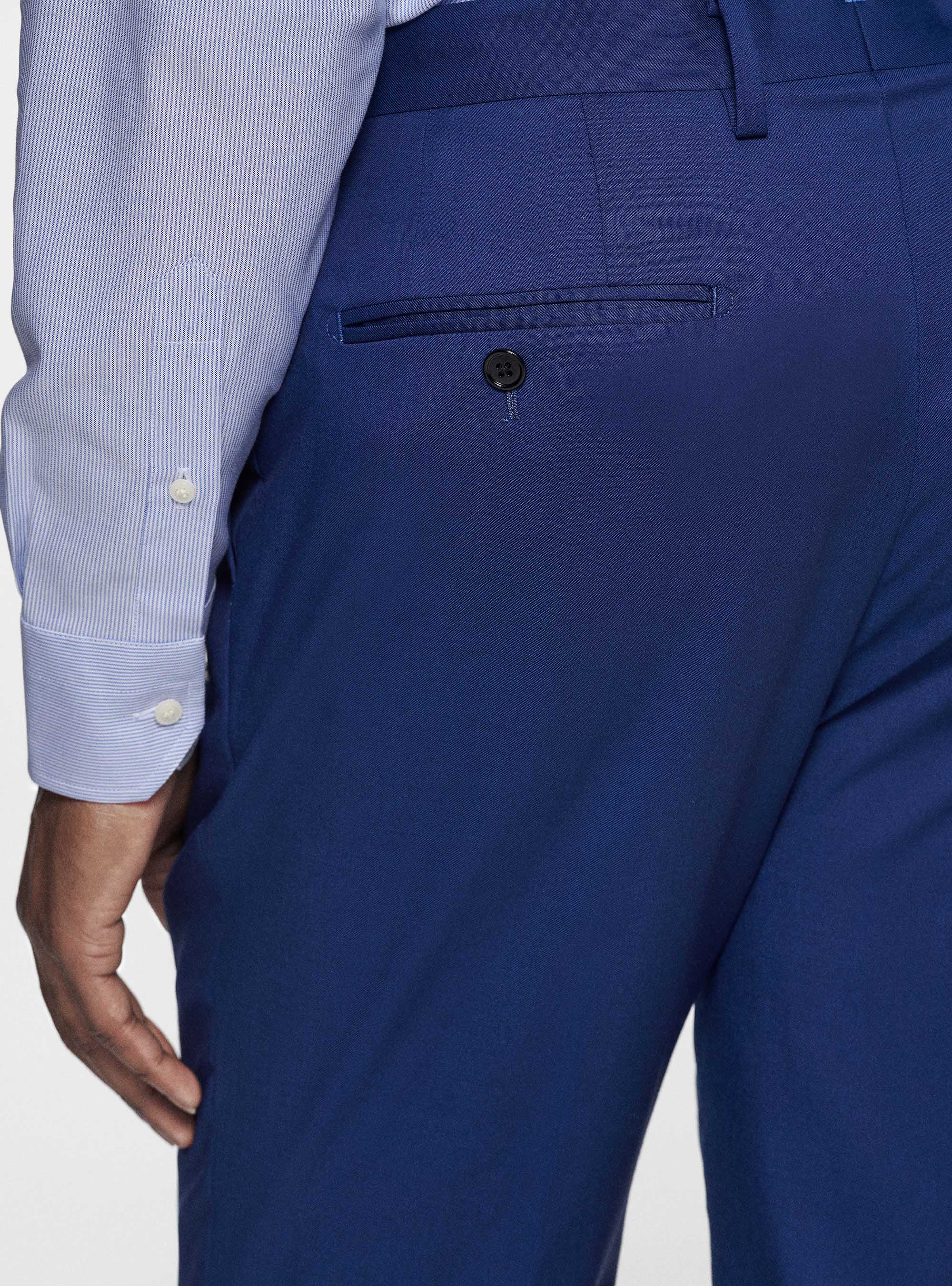 Reda pure wool double pleat trousers, BASALT