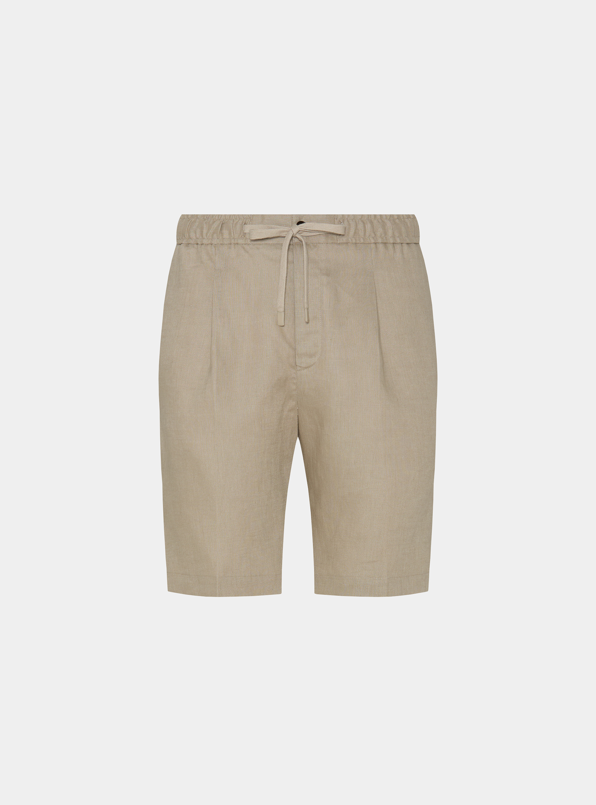 Bermudas de lino con cord&oacute;n ajustable, ARENA