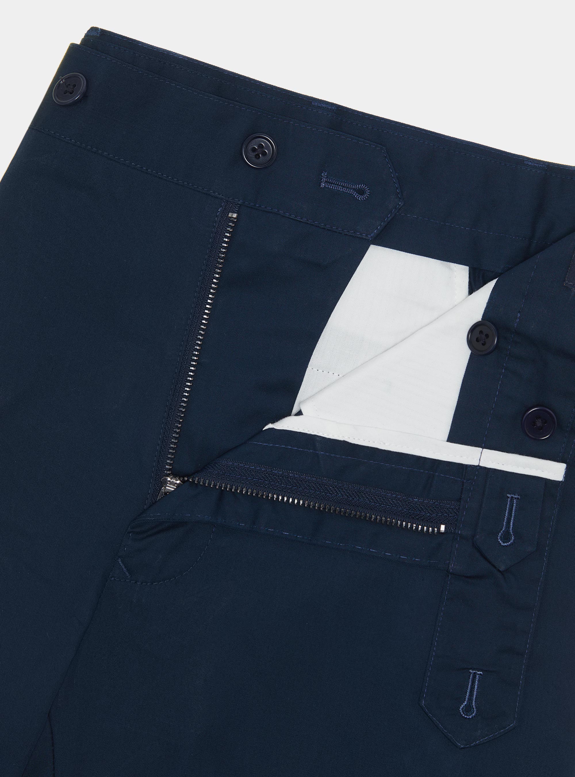 Lightweight twill slim fit chino trousers, NAVY BLUE