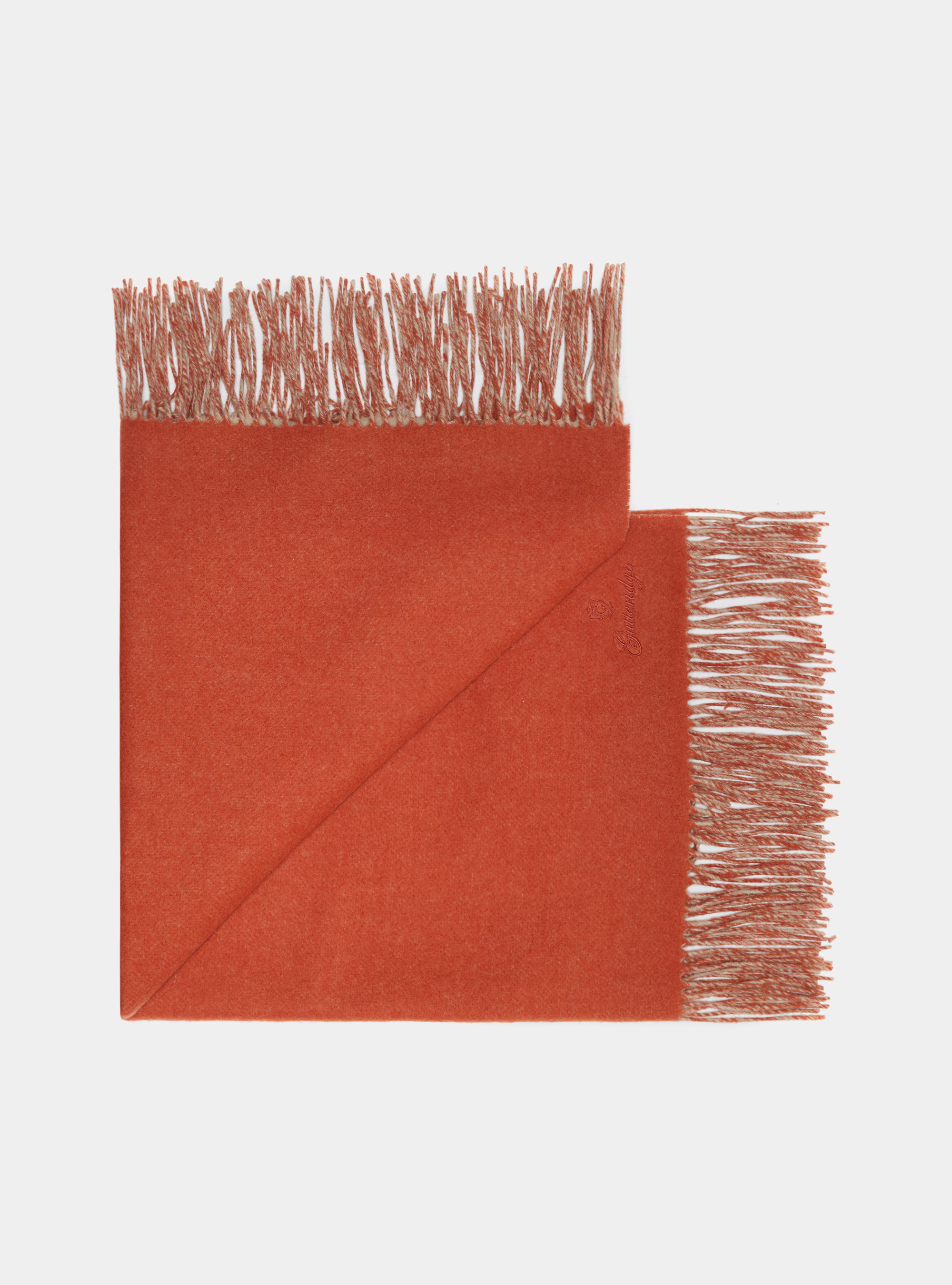 Cashmere blend plaid, TERRACOTTA