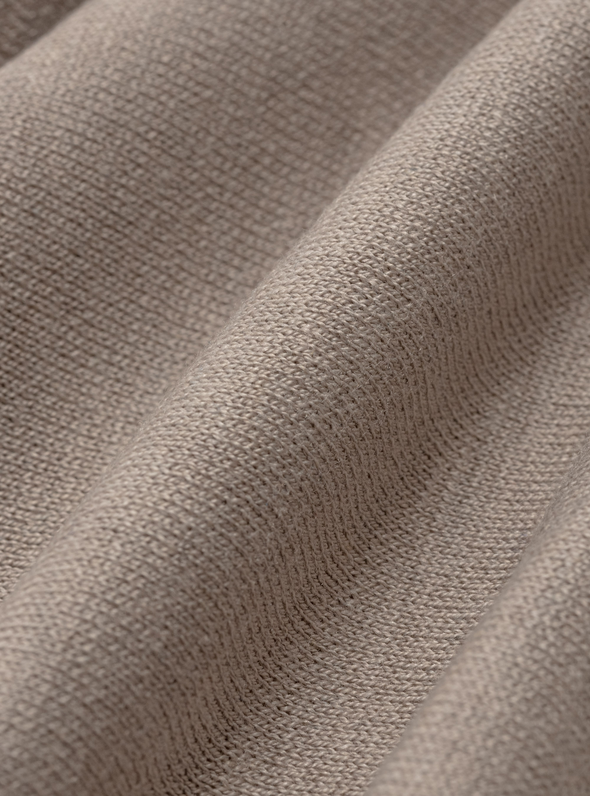 Silk and cotton crew-neck sweater, SAND