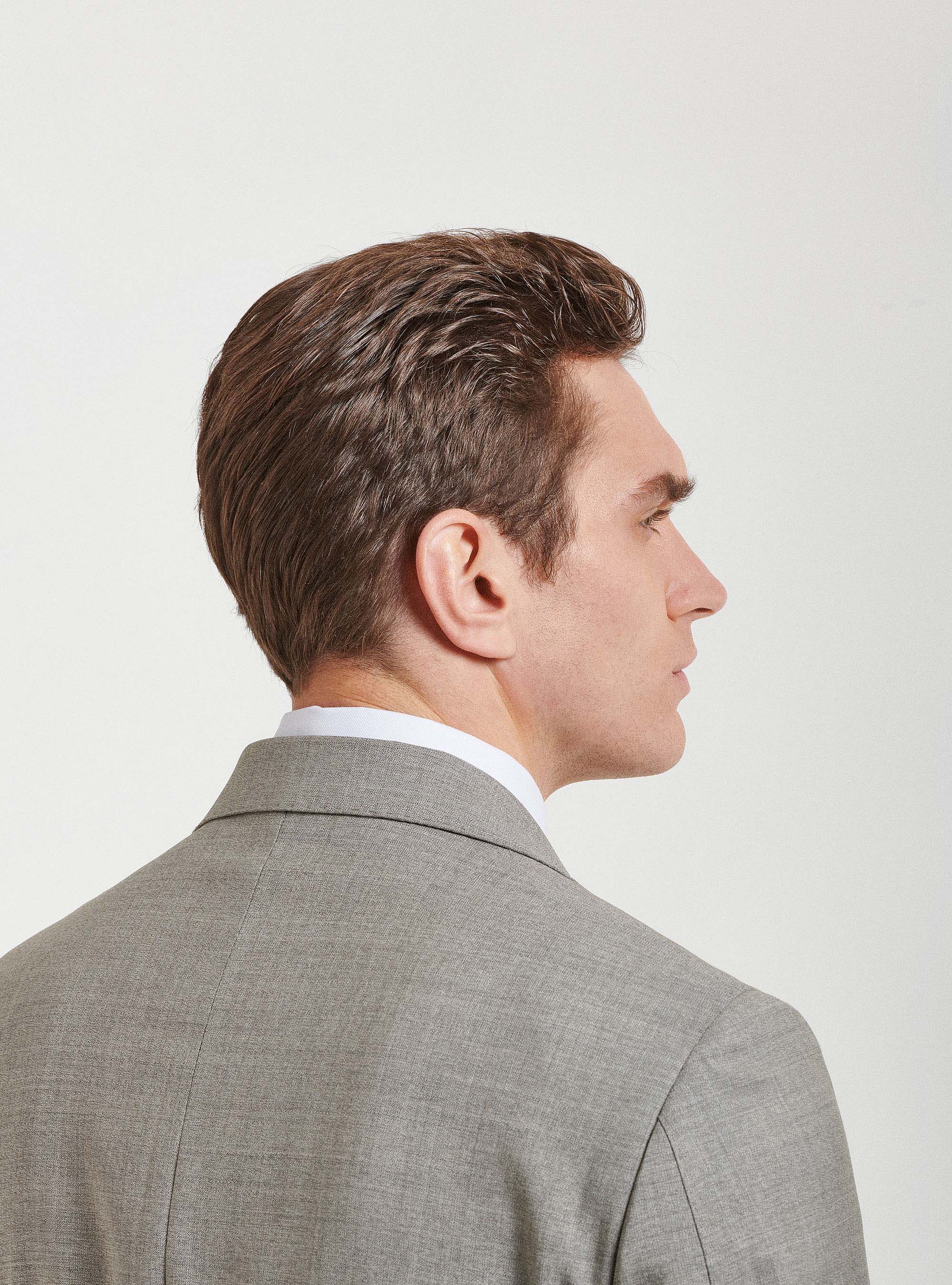 Giacca per abito in pura lana Vitale Barberis Canonico, ECRU