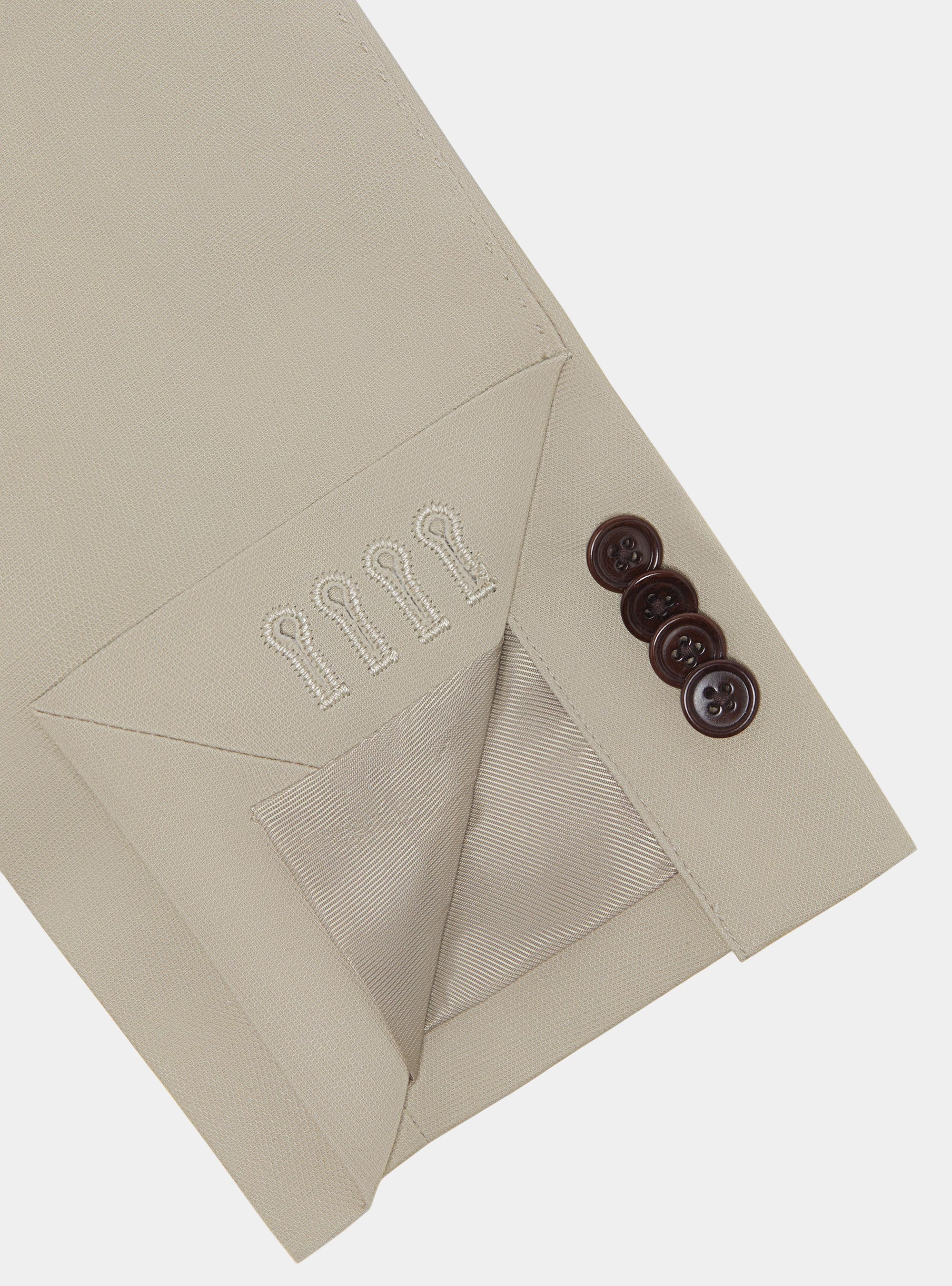 Armoured cotton suit blazer, SAND