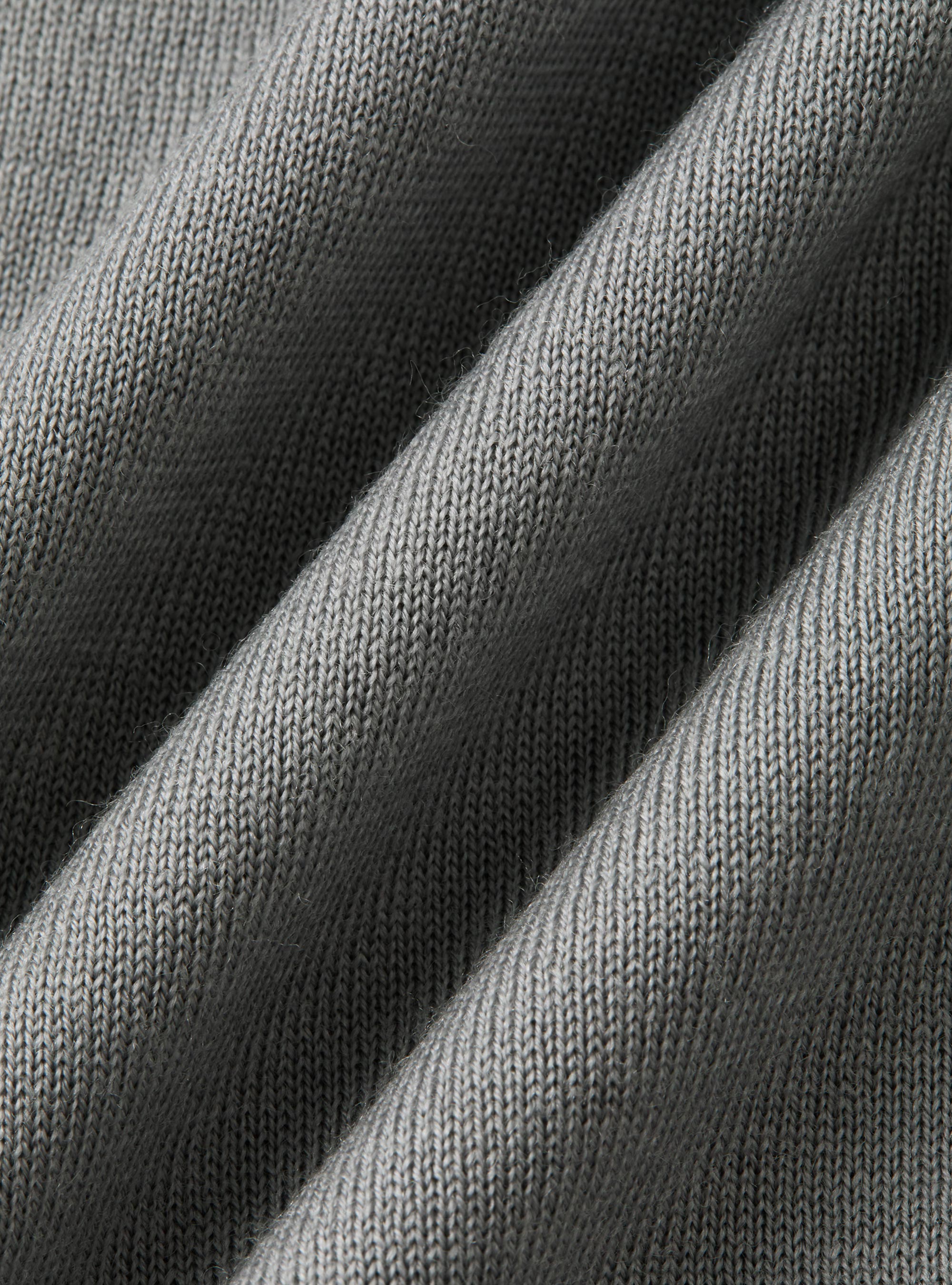 Gilet in maglia con bottoni in lana merino extrafine, GRIGIO CHIARO