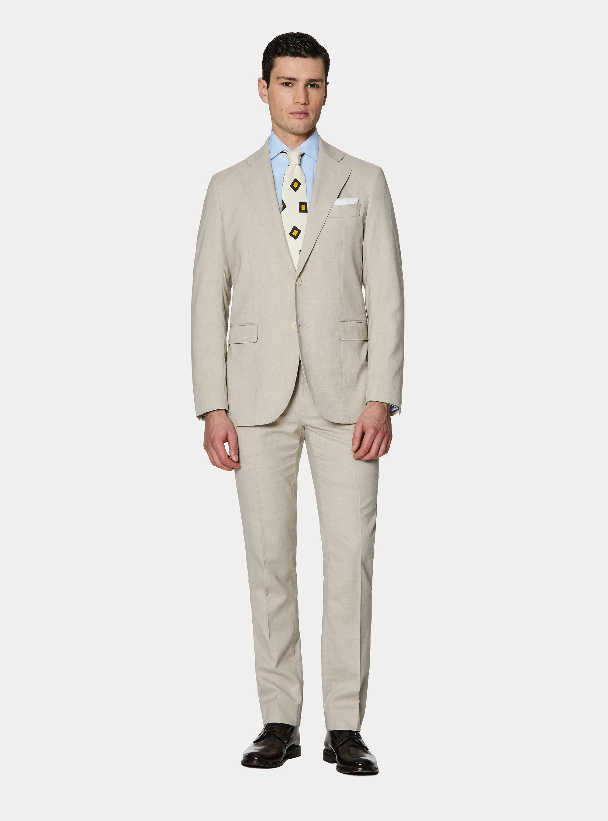 Pantalones de traje de tejido hopsack, ARENA