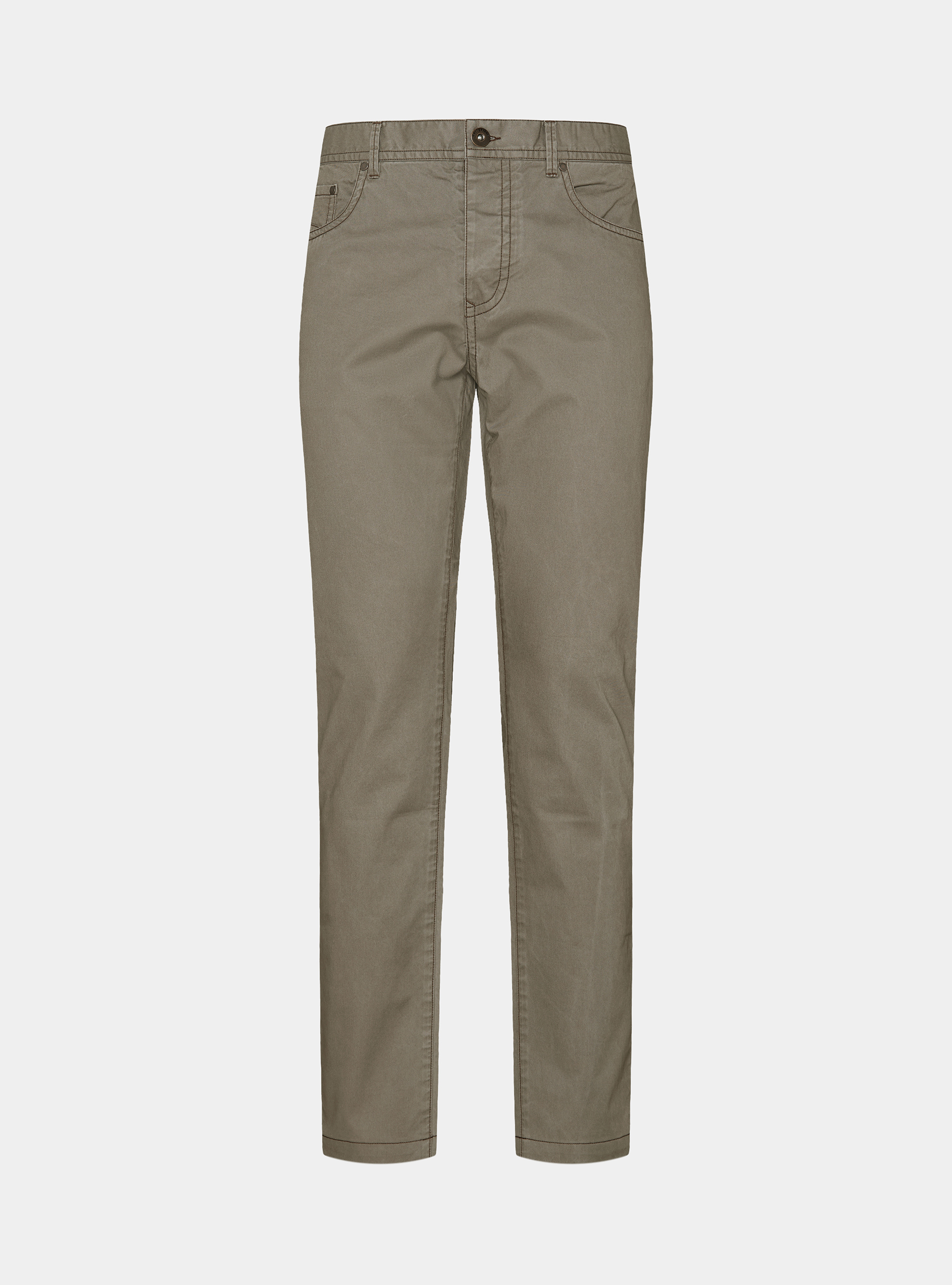 Slim fit cotton trousers, TORTORA 0542C