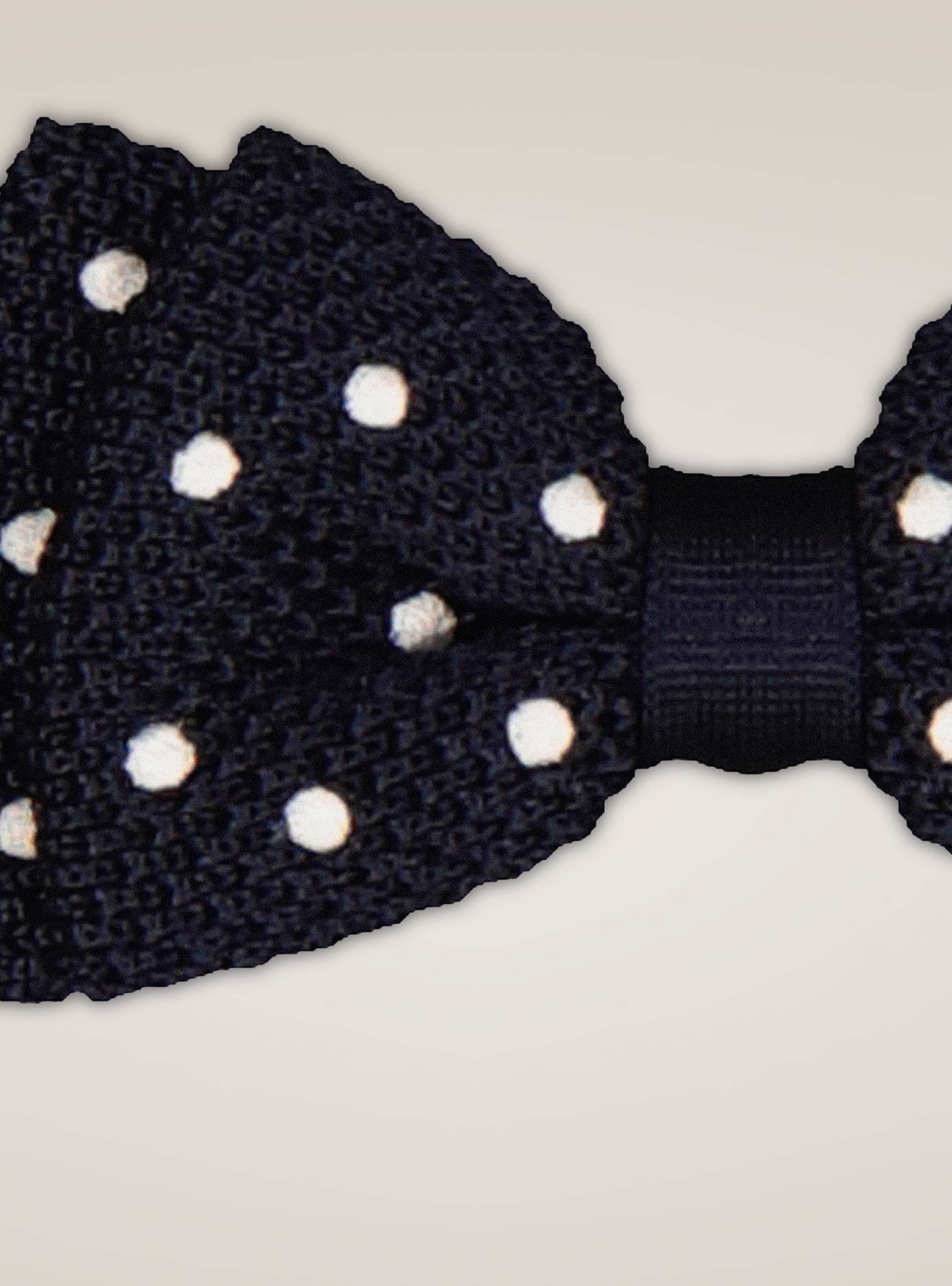 Noeud papillon en maille, BLEU MARINE