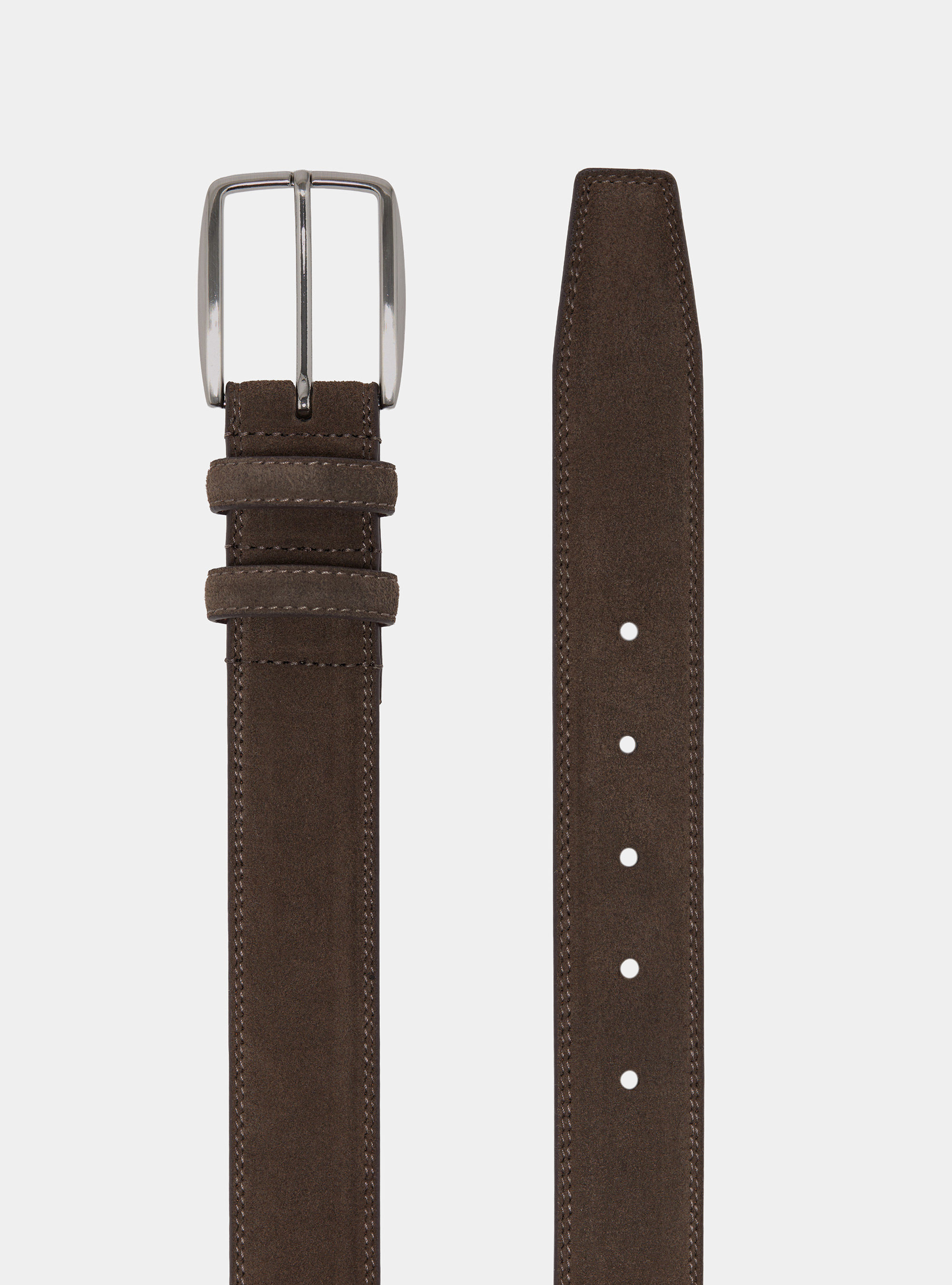 G&uuml;rtel aus Wildleder, MARRONE 0507C
