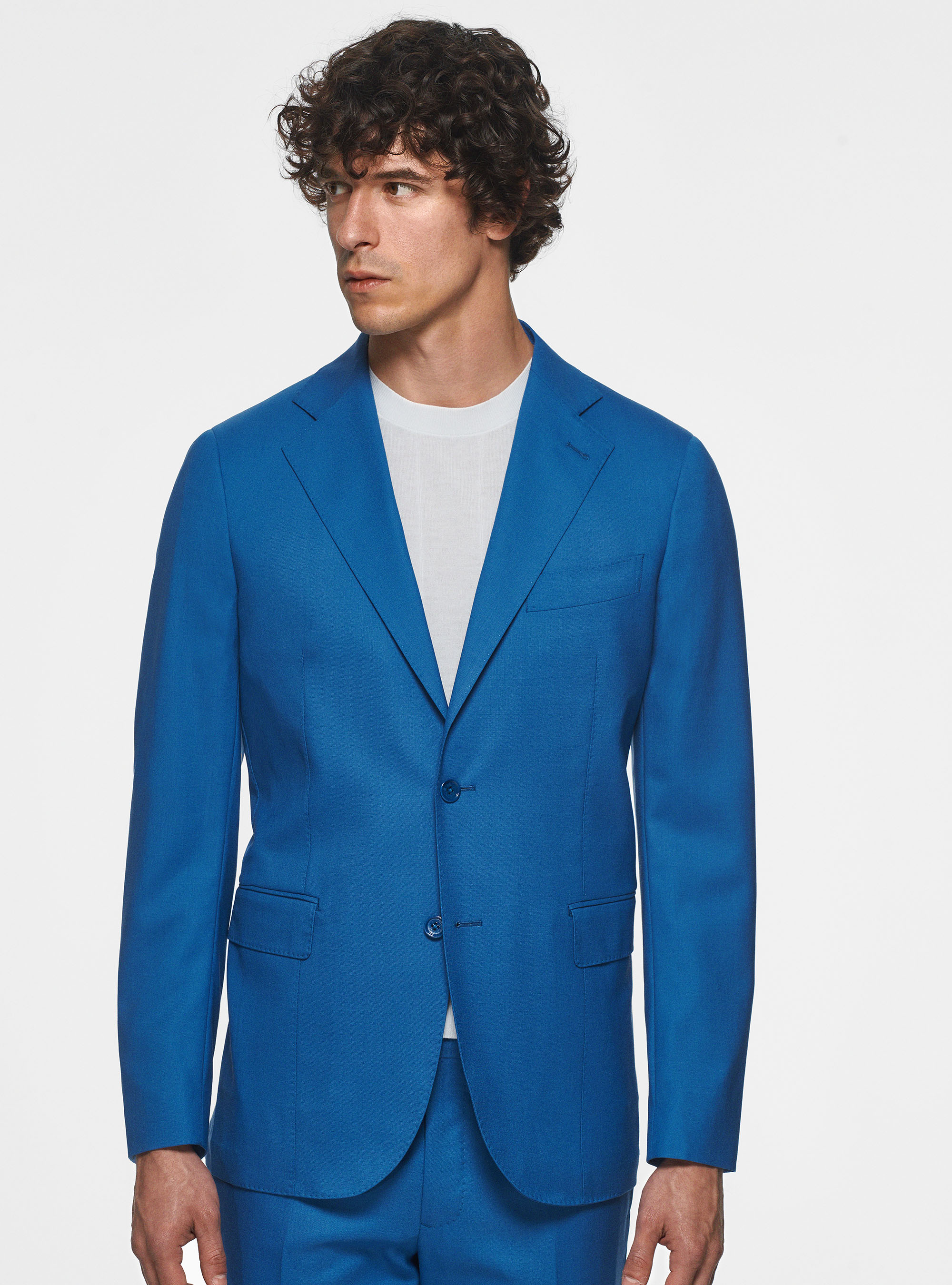 Veste en pure laine Vitale Barberis Canonico, 0226C CERULEO