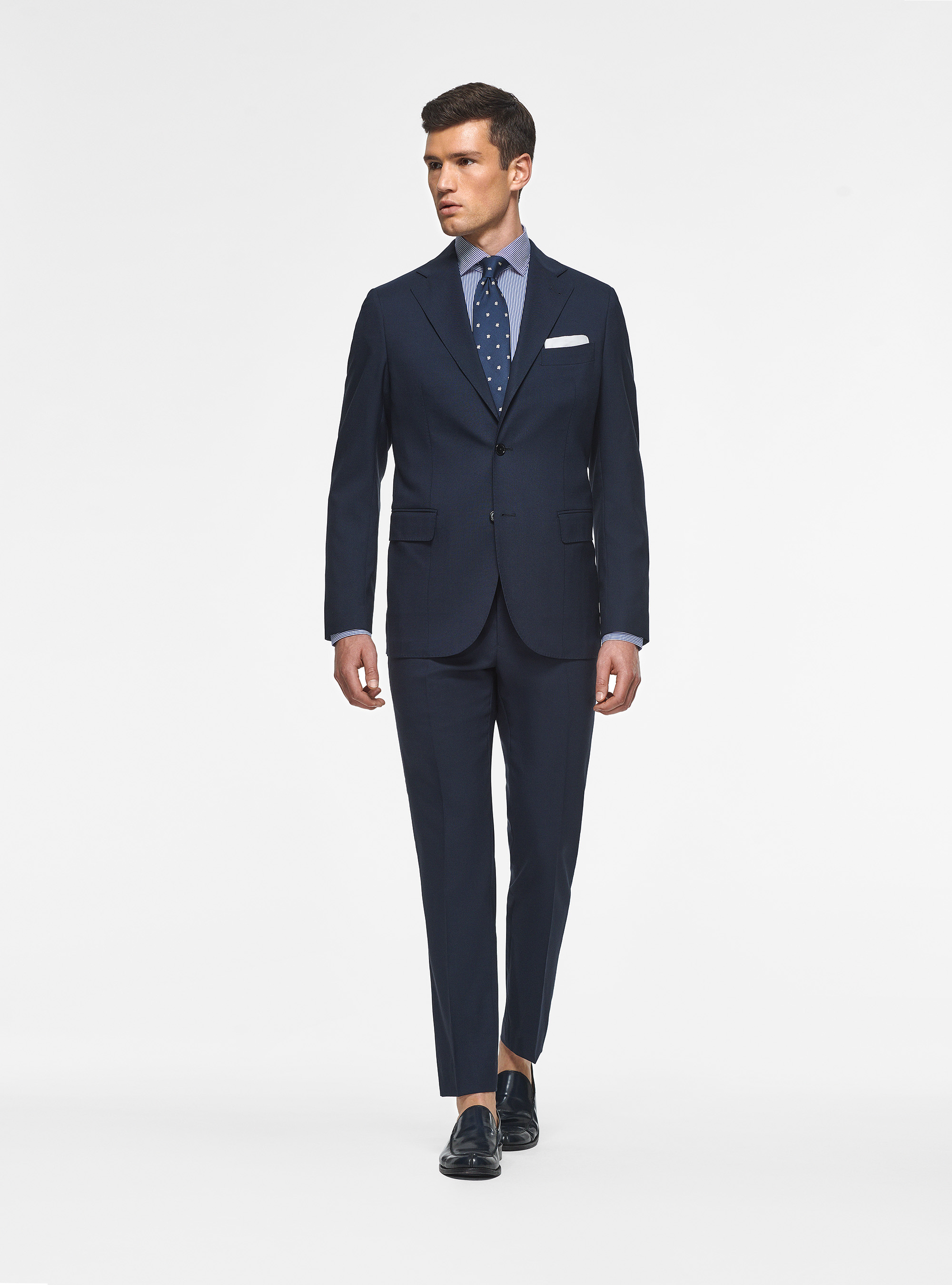Veste en pure laine Vitale Barberis Canonico, BLEU