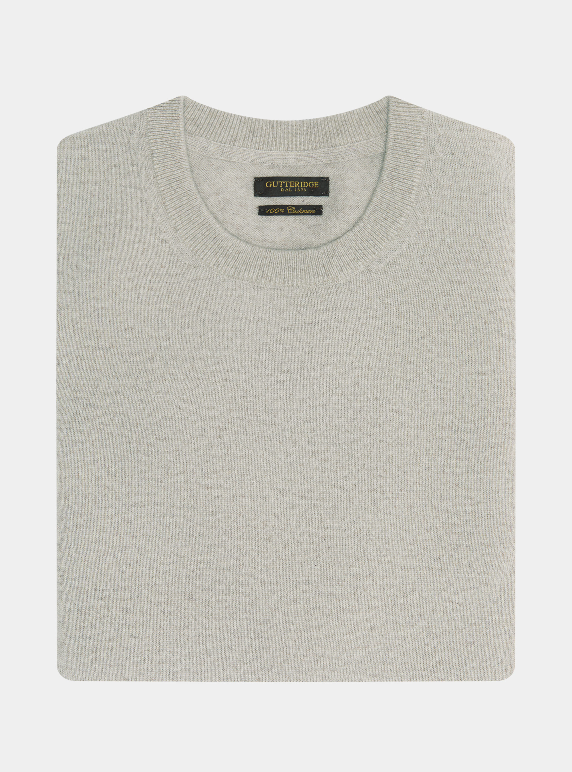 Pullover mit Rundhalsausschnitt aus Kaschmir, ECRU 0560C