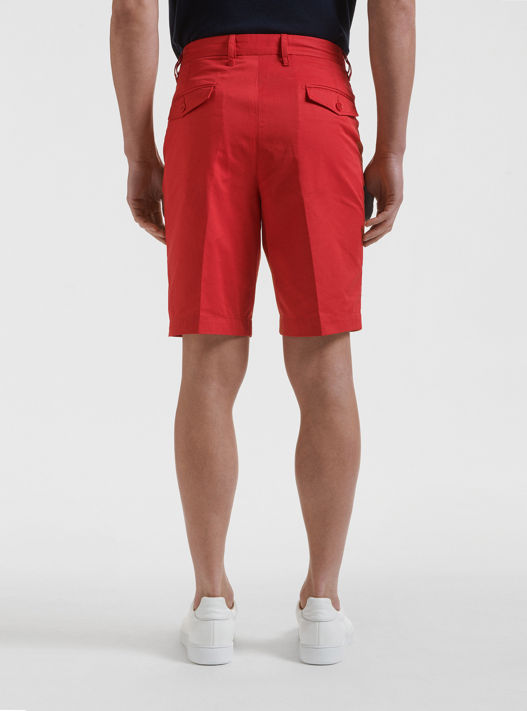 Lightweight twill shorts, RED