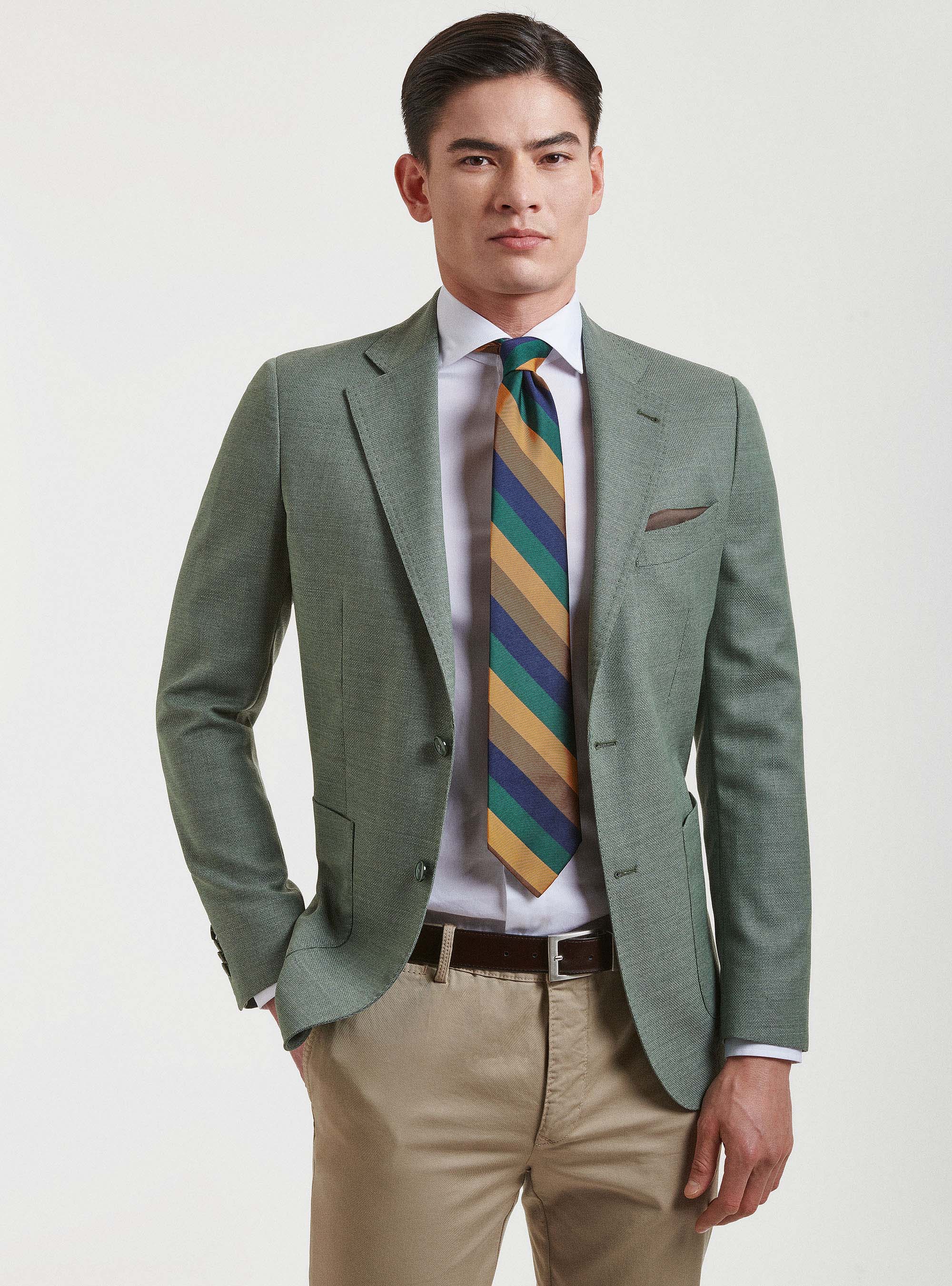 Veste en pure laine Vitale Barberis Canonico, SALVIA 0602C