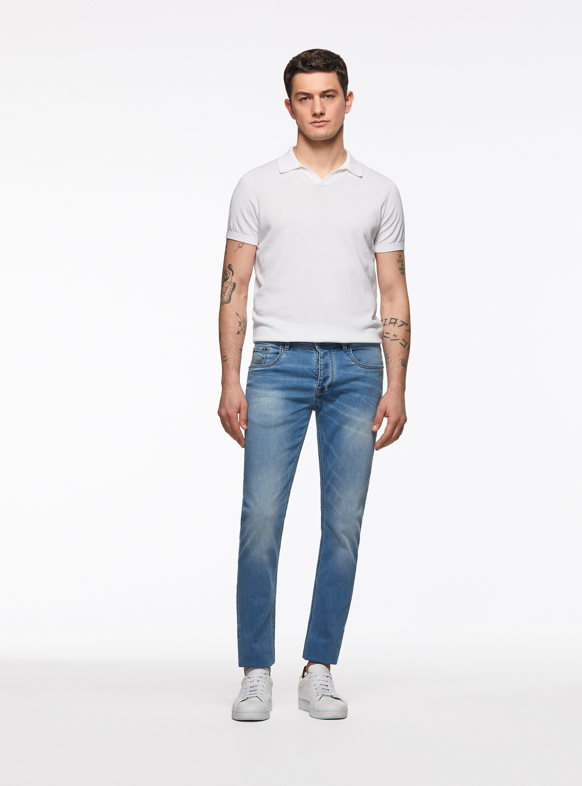 Five-pocket denim, LIGHT BLUE