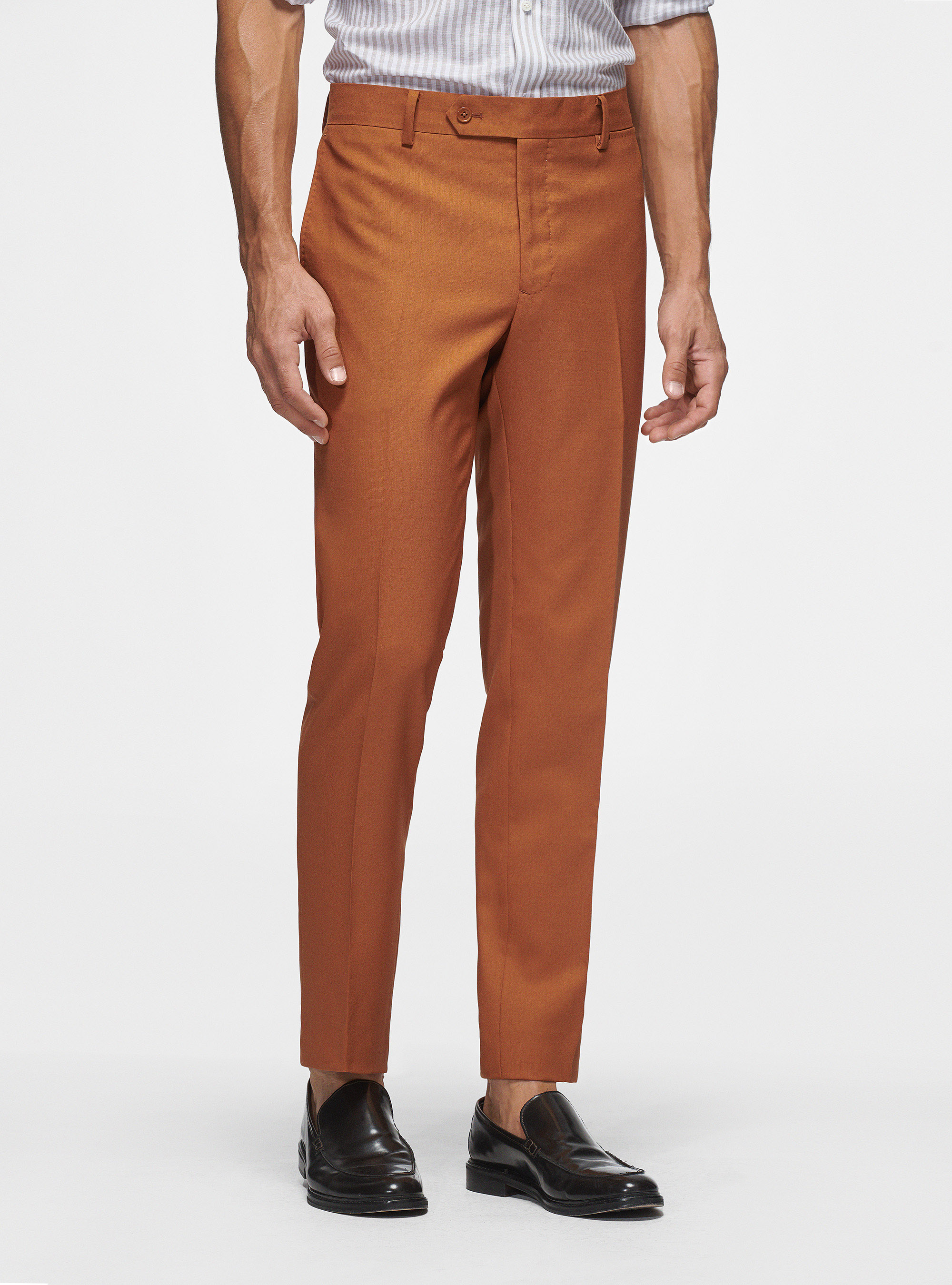Pure wool trousers Vitale Barberis Canonico, 0522C CARAMELLO