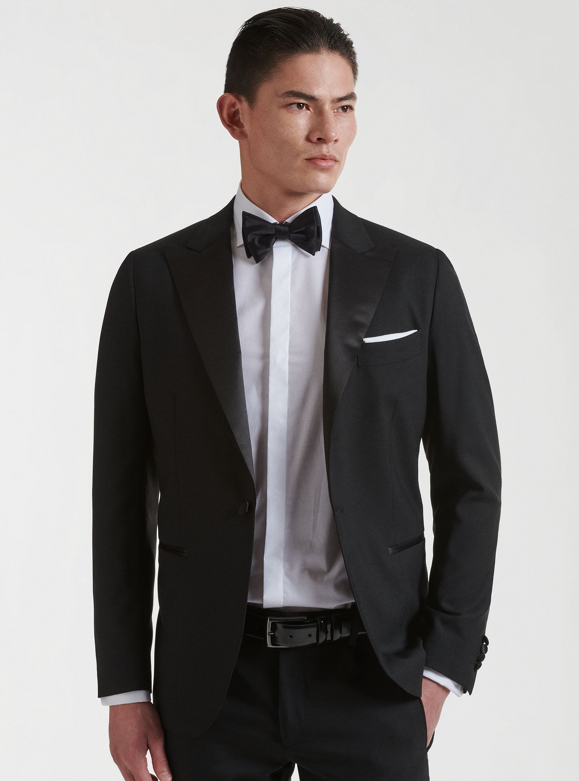 Pure wool tuxedo blazer Vitale Barberis Canonico, BLACK