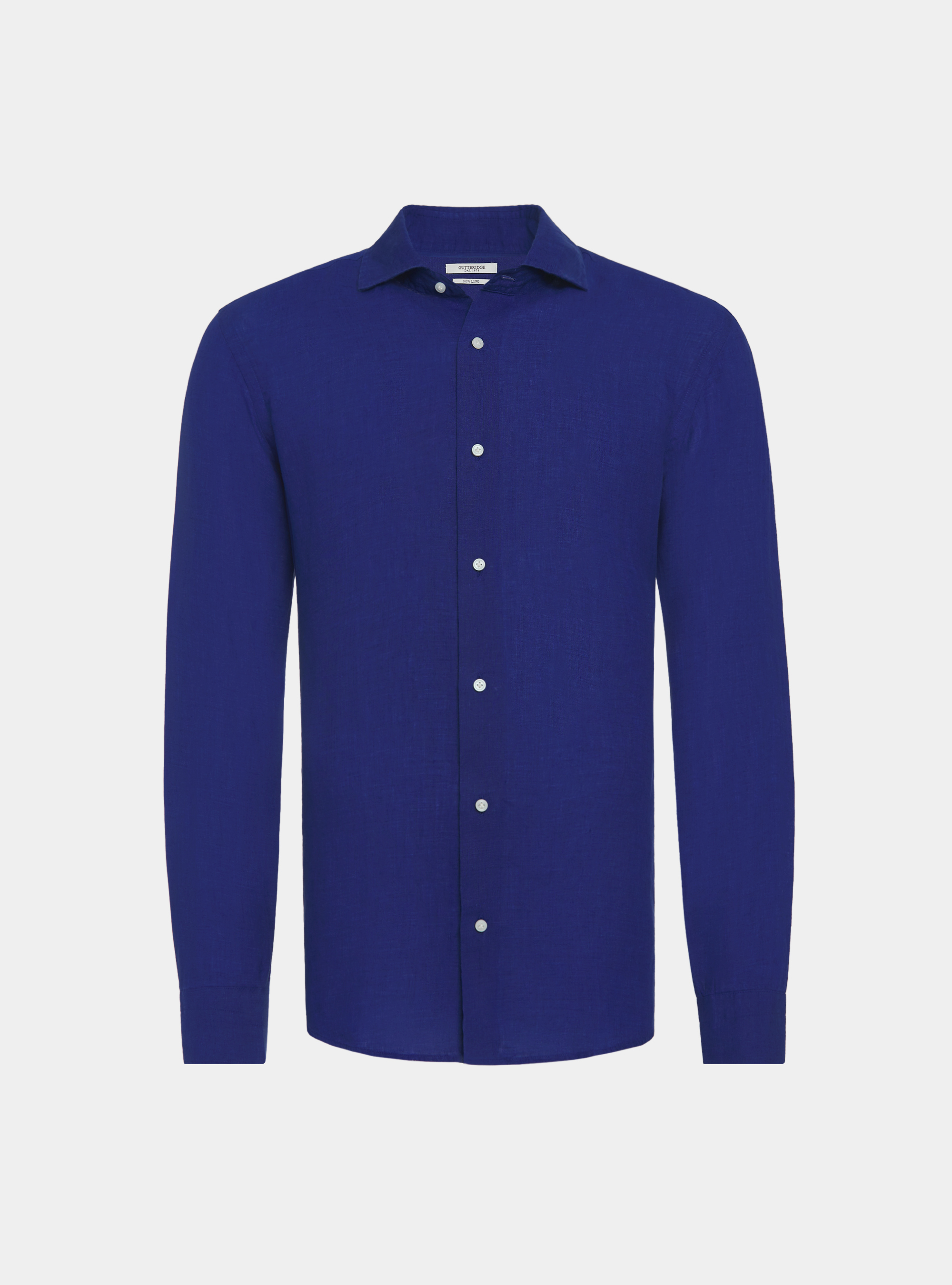 Camicia in puro lino, BLU