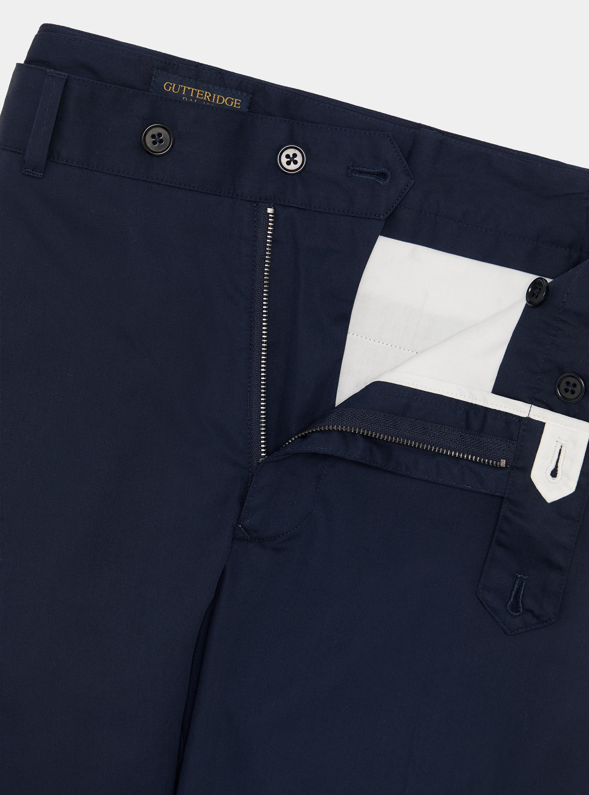 Lightweight twill slim fit chino trousers, NAVY BLUE