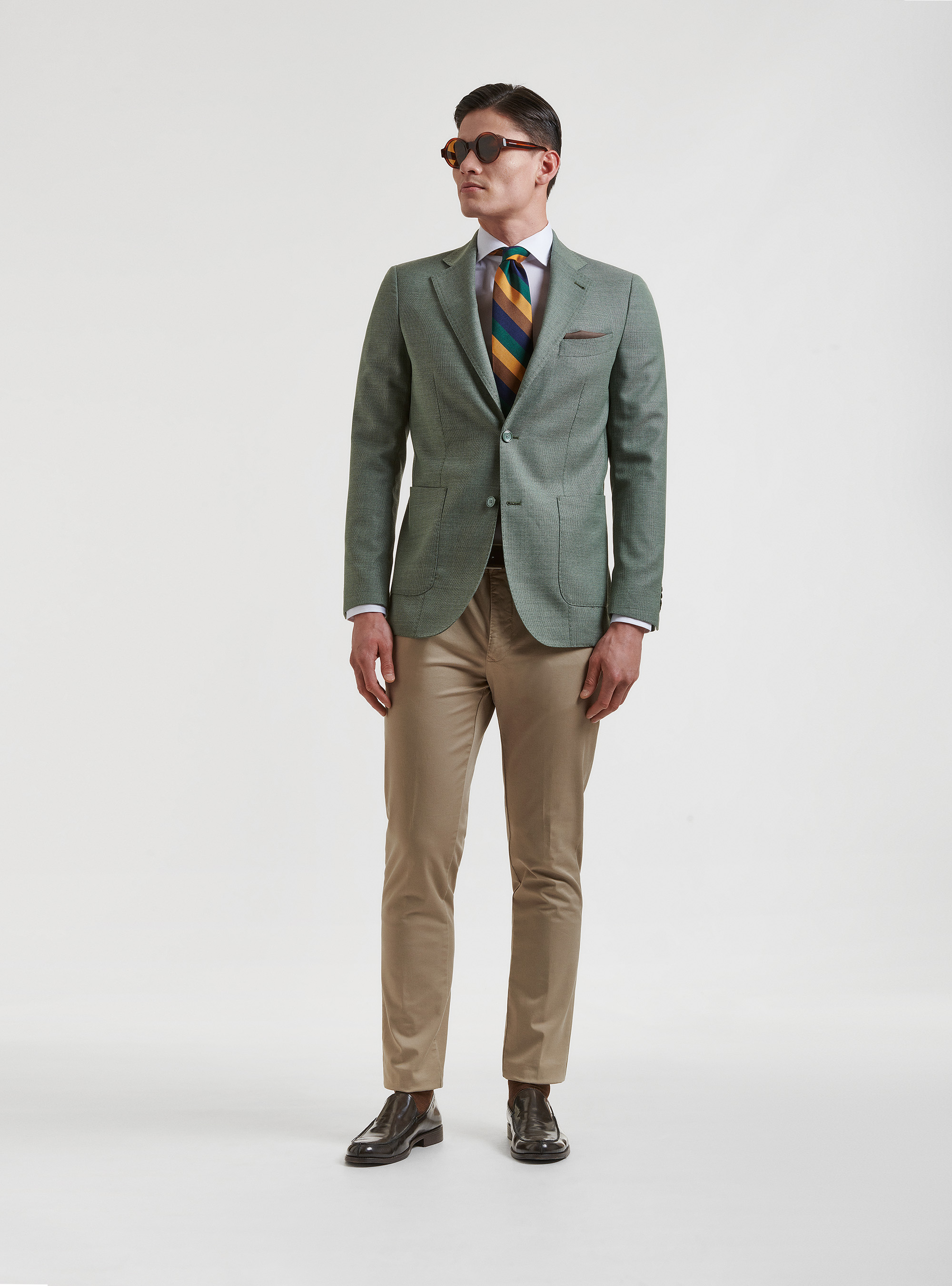 Veste en pure laine Vitale Barberis Canonico, SALVIA 0602C
