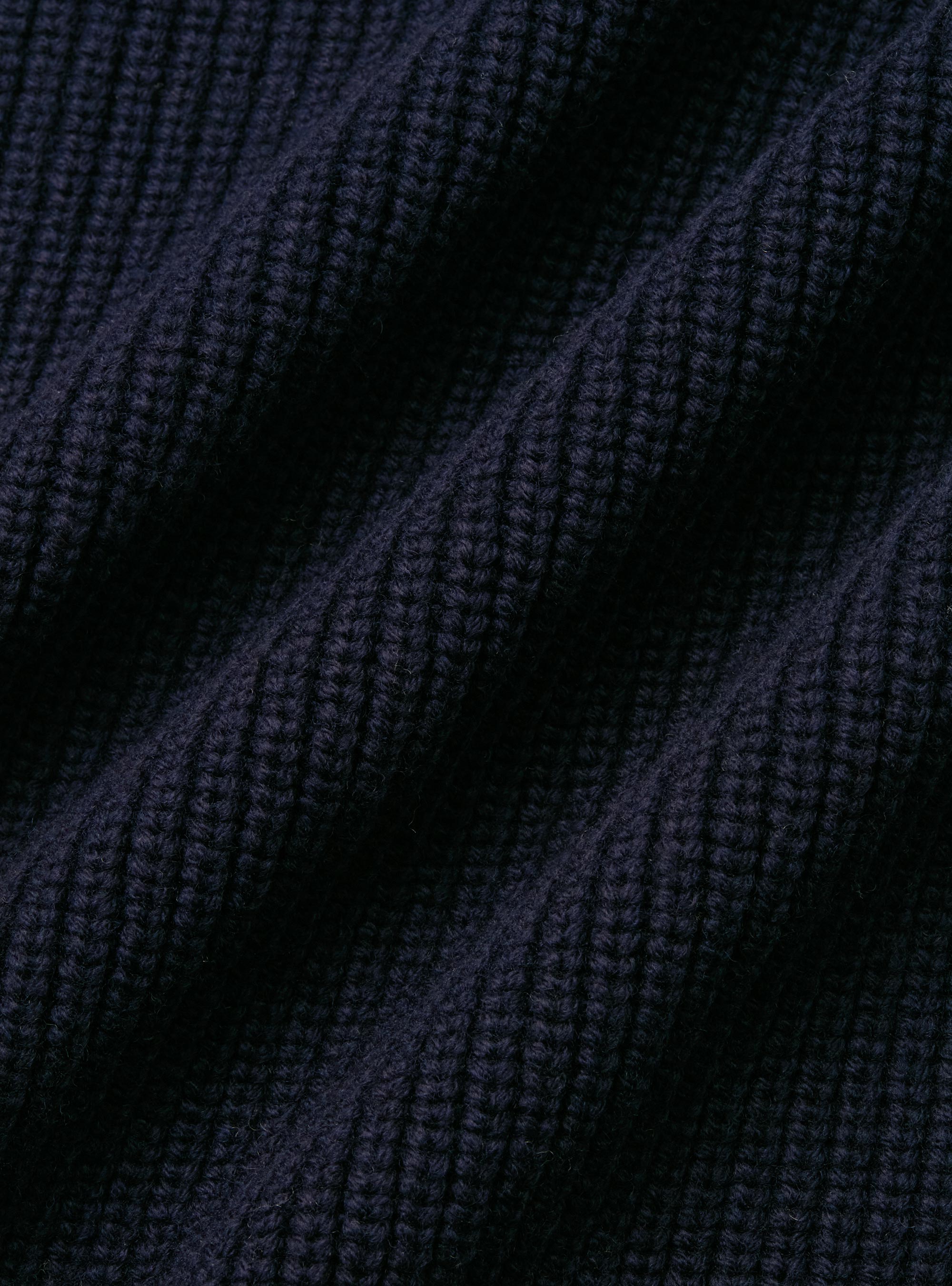 Merino wool shawl knit cardigan, NAVY BLUE