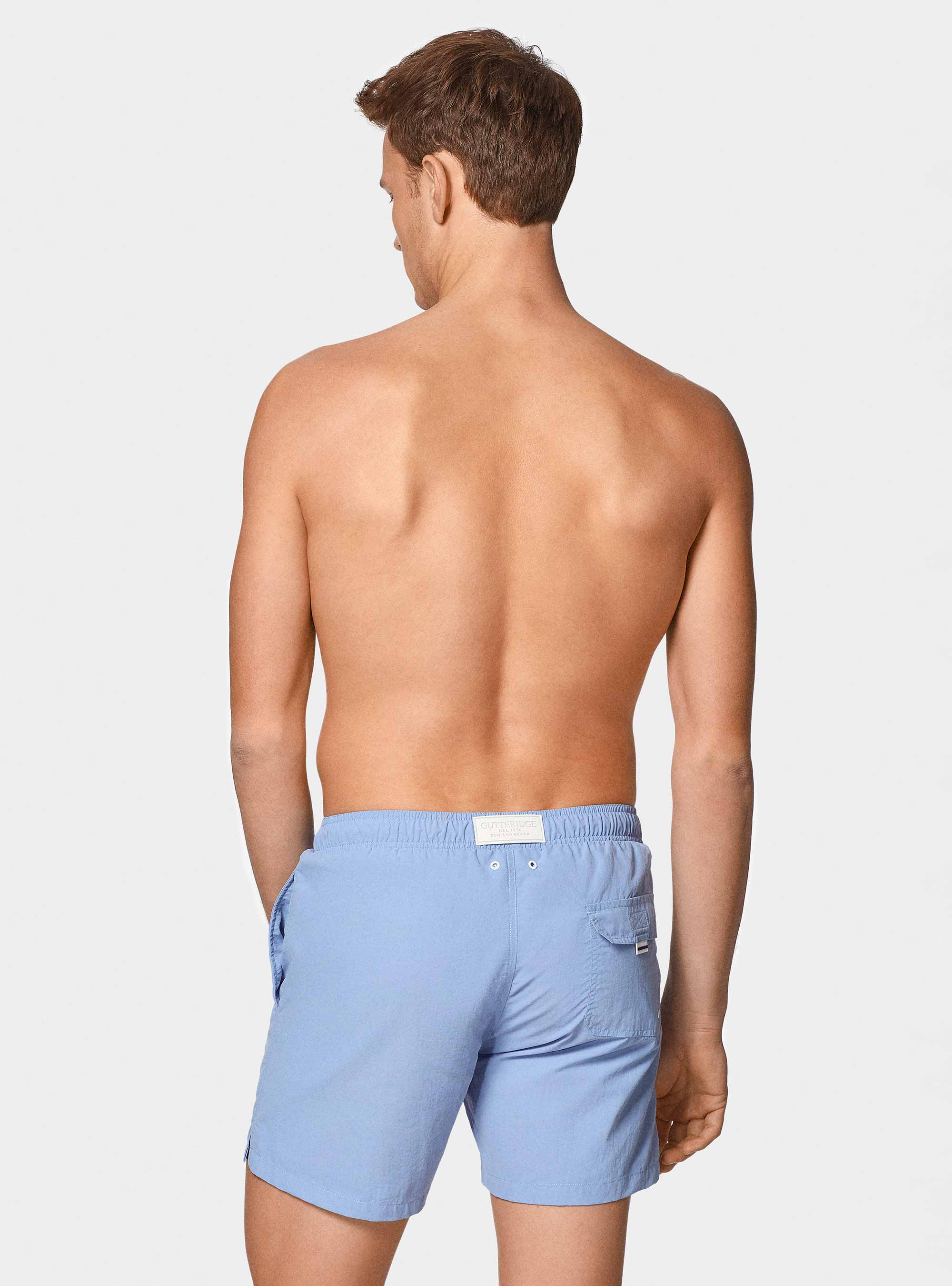 Solid-coloured swimwear, LIGHT BLUE
