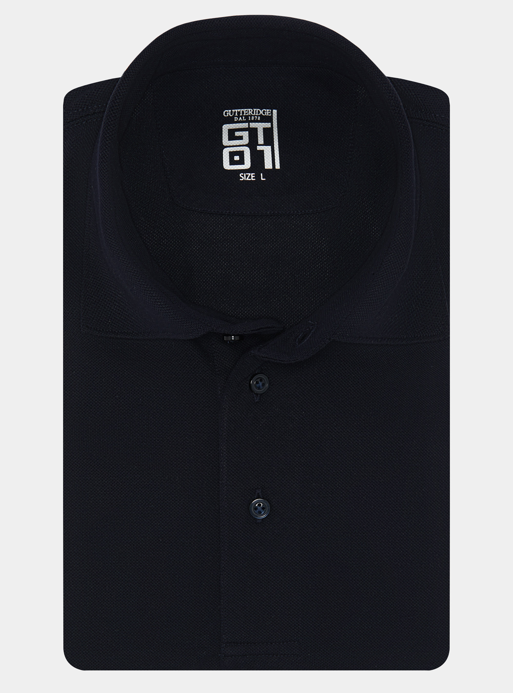 Polo GT01 in piquet stretch, BLU NAVY