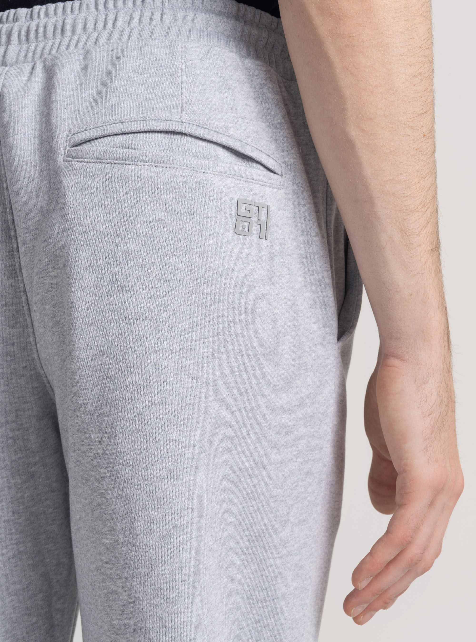 GT01 trousers in fleece, GRIGIO MELANGE 0151C