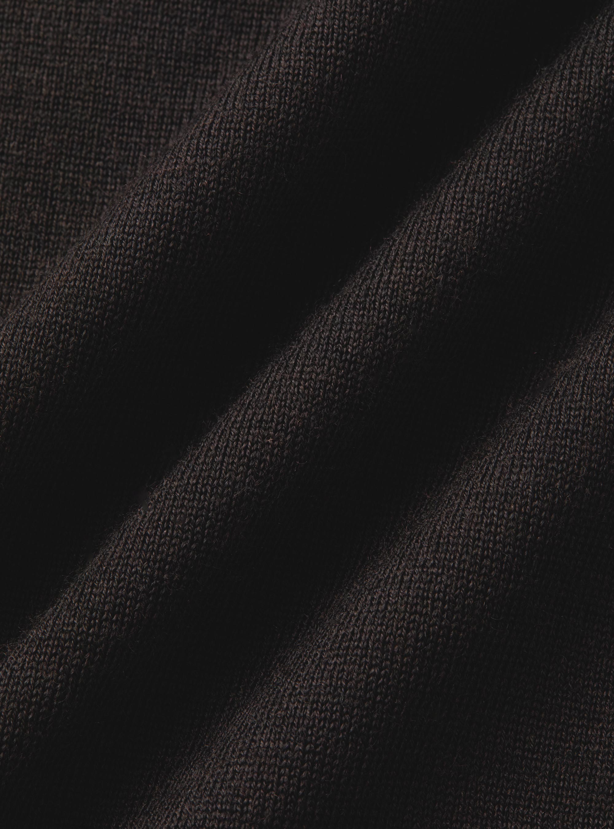 Strickweste mit Kn&ouml;pfen aus extrafeiner Merinowolle, MARRONE 0507C