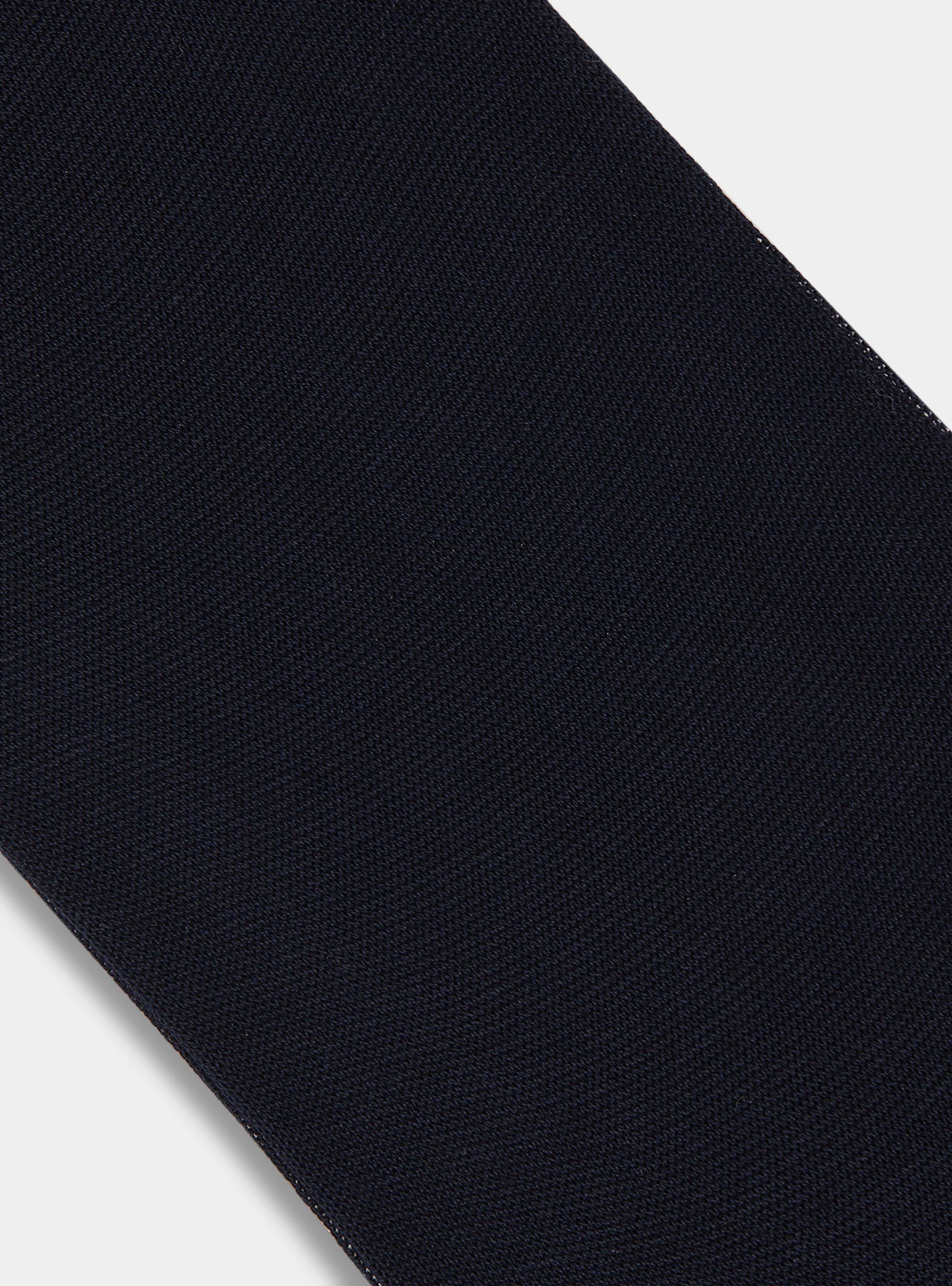 Lisle thread long socks, NAVY BLUE