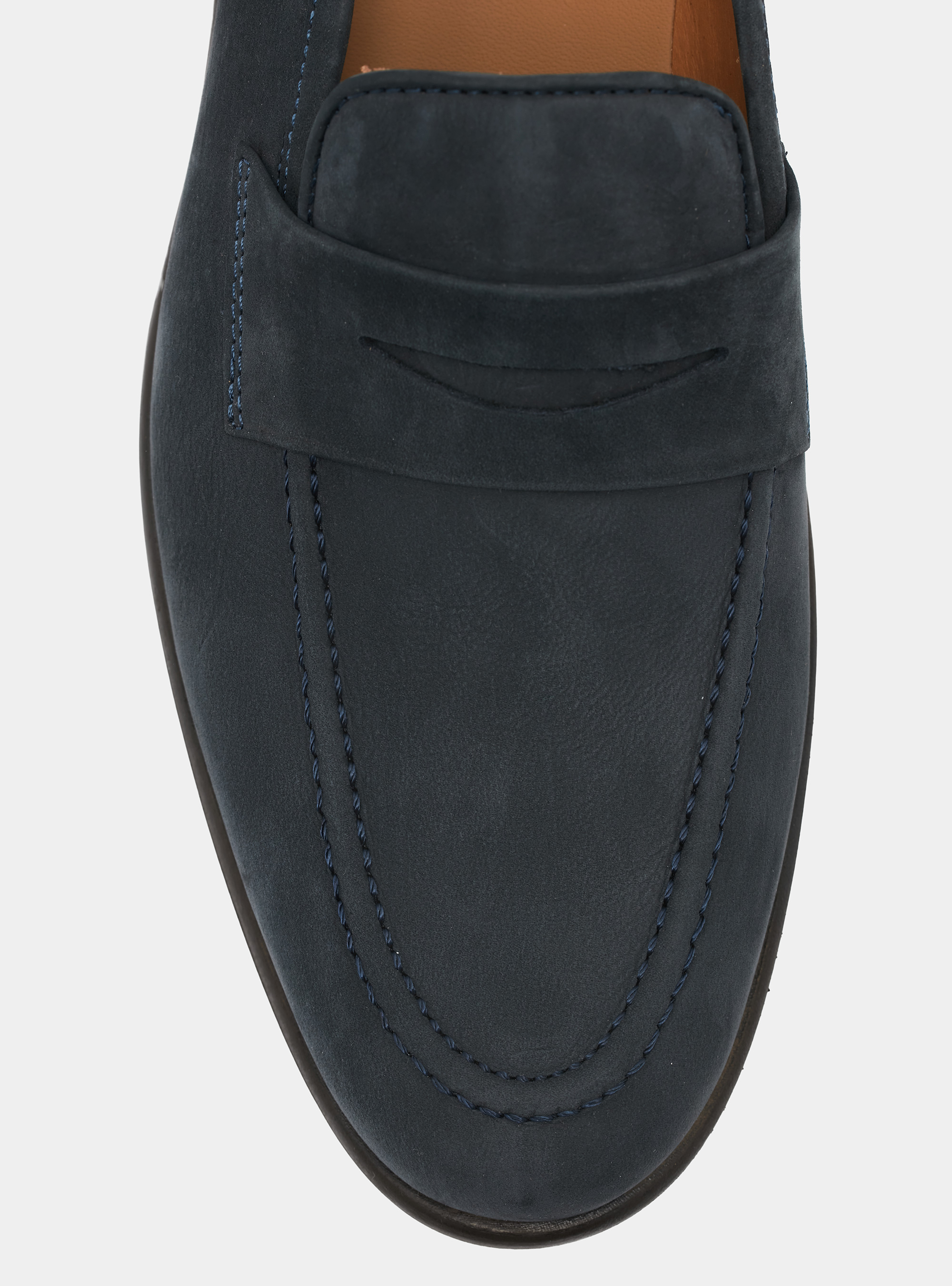 Mocasines de nabuk, AZUL MEDIO