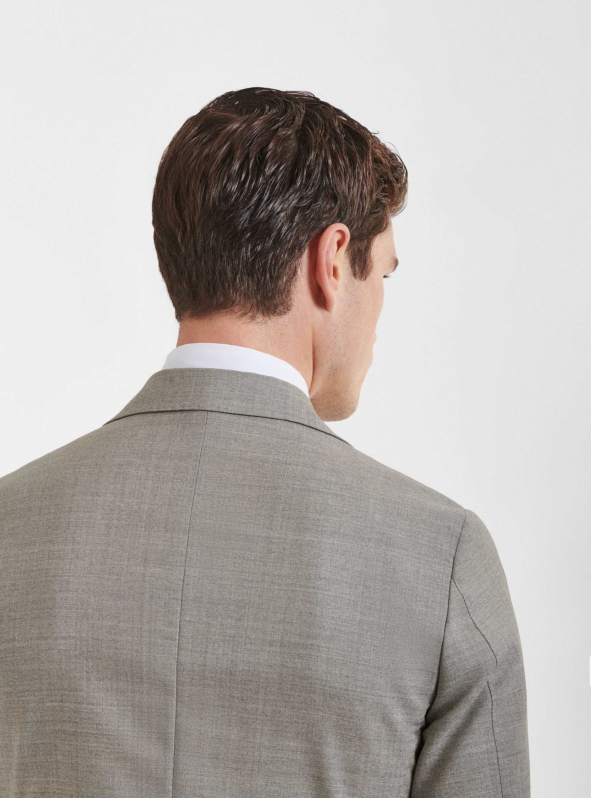 Pure wool suit blazer Vitale Barberis Canonico, ECRU