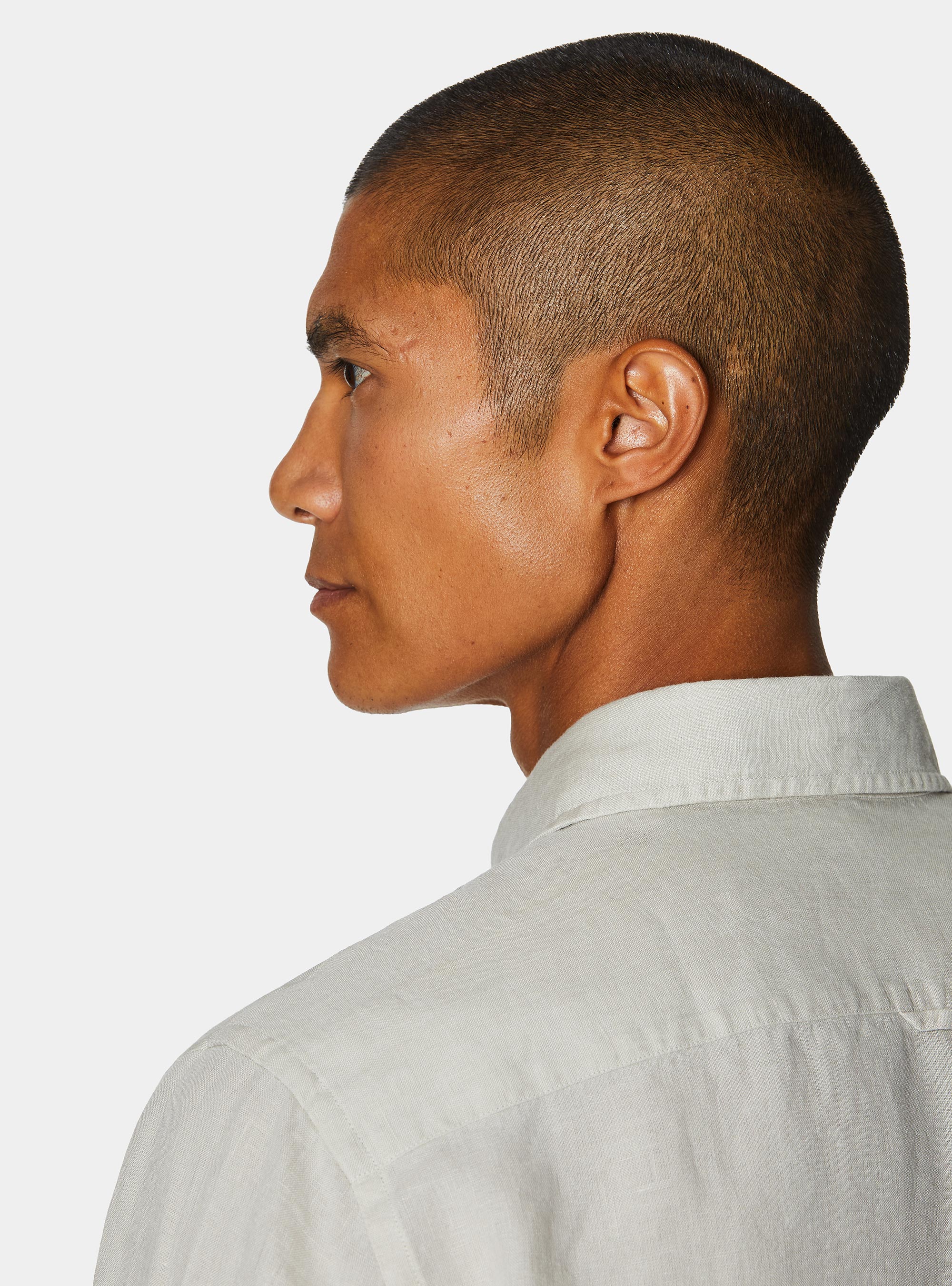 Pure linen shirt, ECRU 0536C