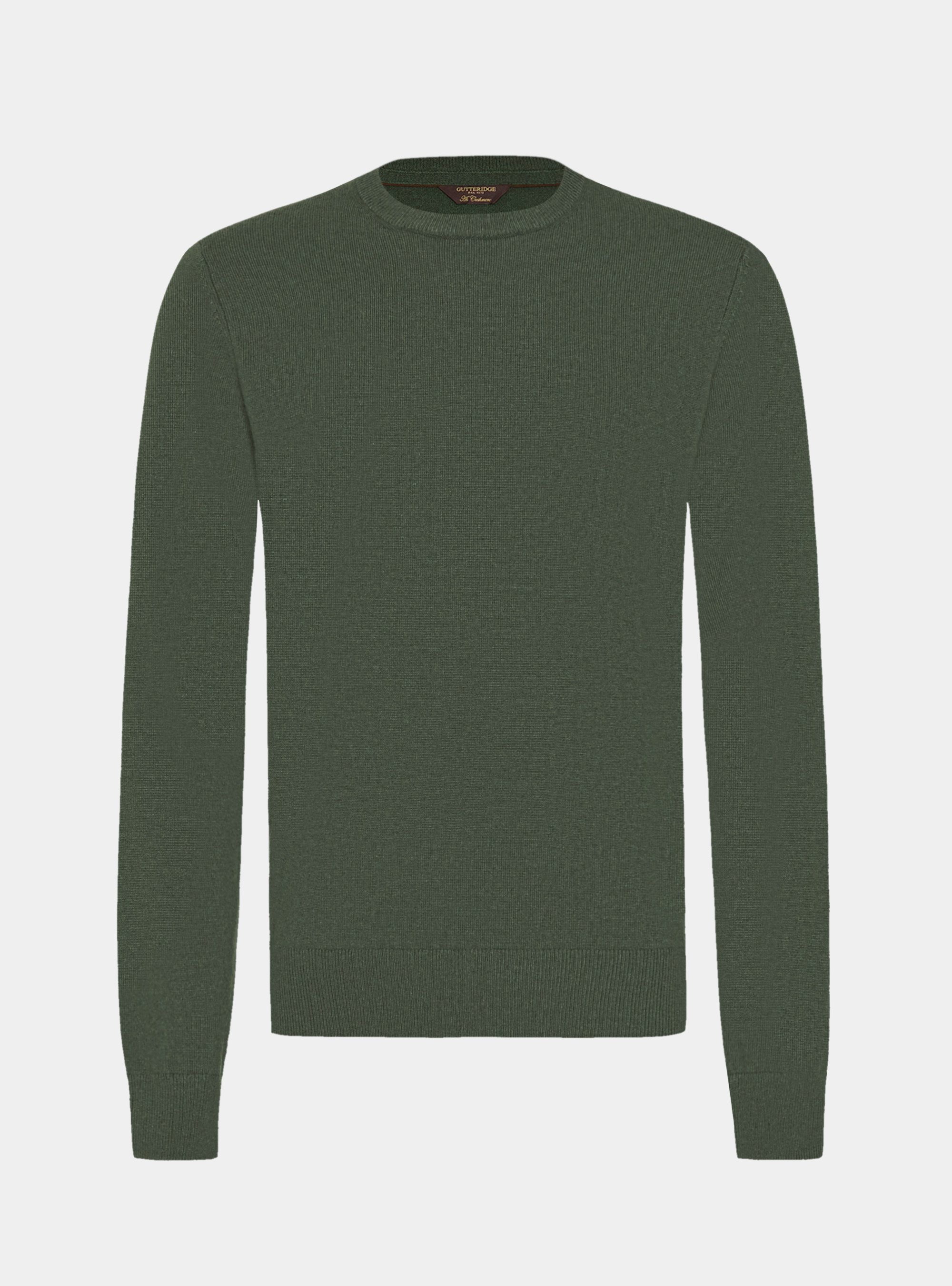 Maglia girocollo in lana lambswool e cashmere, MILITARE 0609C