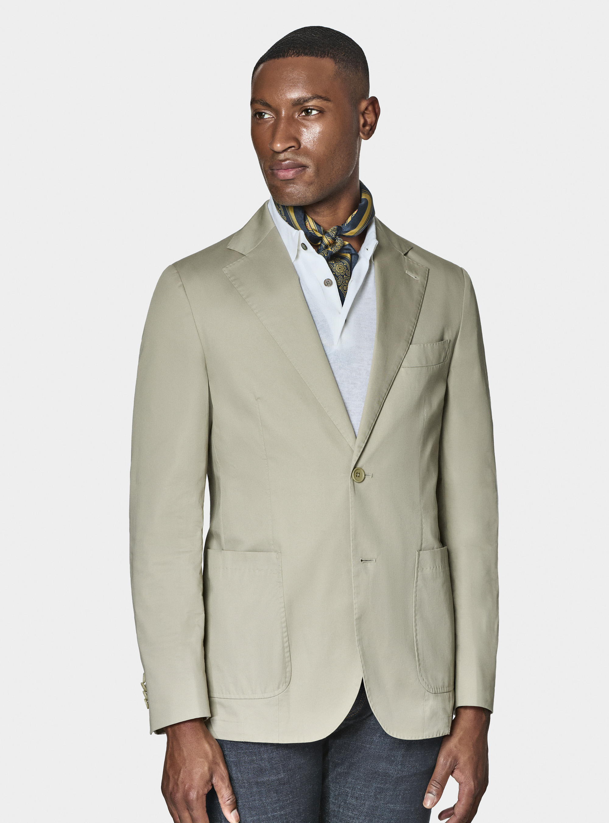 Veste en popeline de coton, &Atilde; CRU